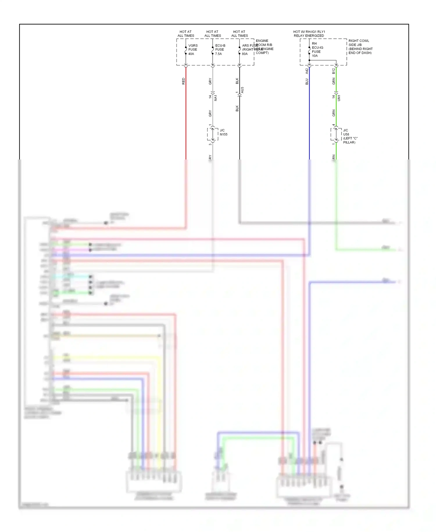 Lexus GS IV (2011-2015) bmw+ wiring diagram  (1 of 1)