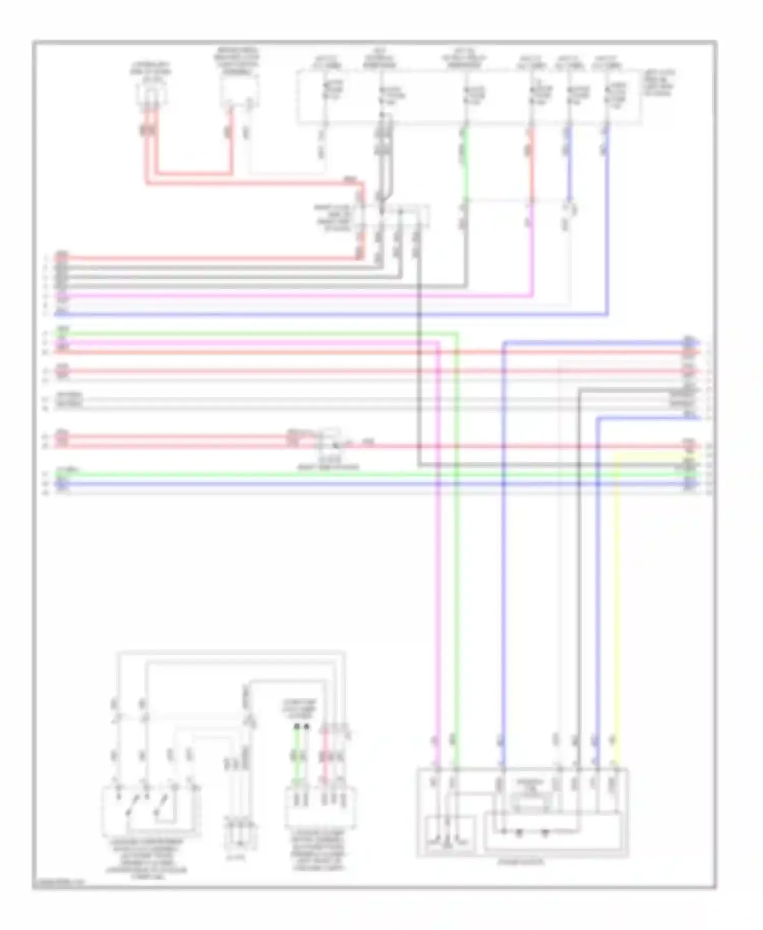 Wiring diagram power switch for Lexus GS IV (2011-2015)