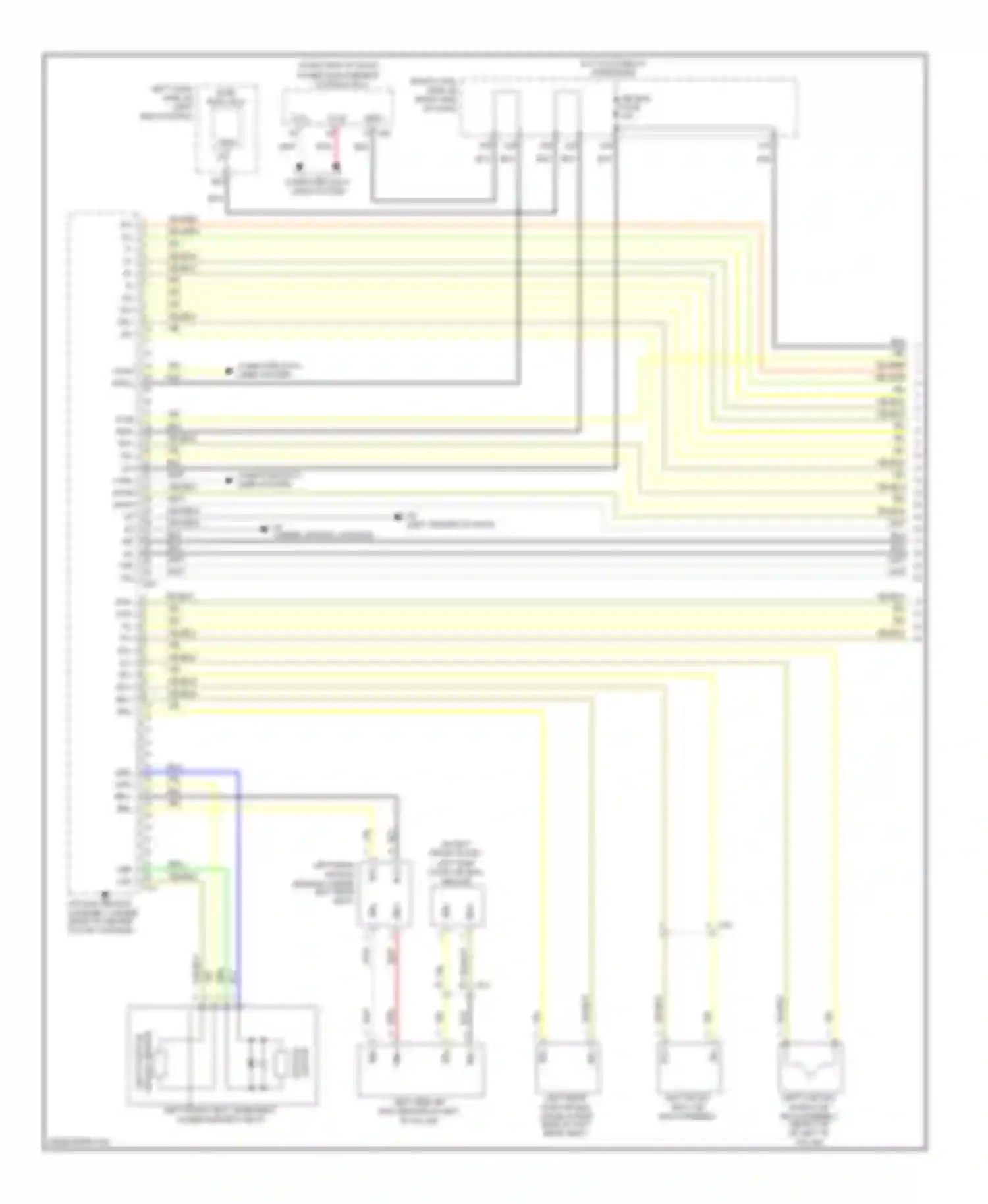 Wiring diagram buckle switch for Lexus GS IV (2011-2015) (1 of 2)