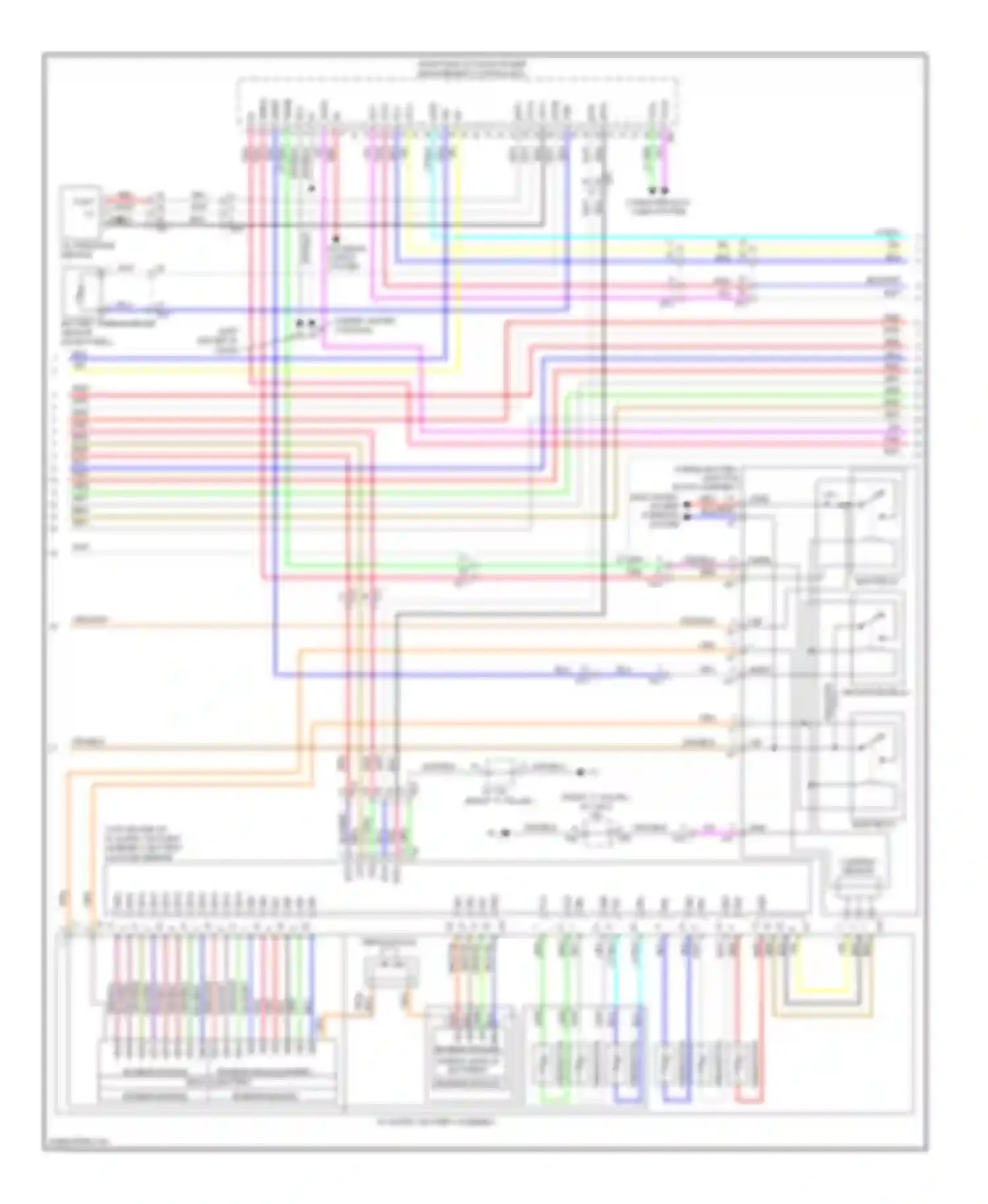 Wiring diagram busbar module hybrid vehicle batterry busbar module for Lexus GS IV (2011-2015) (1 of 1)