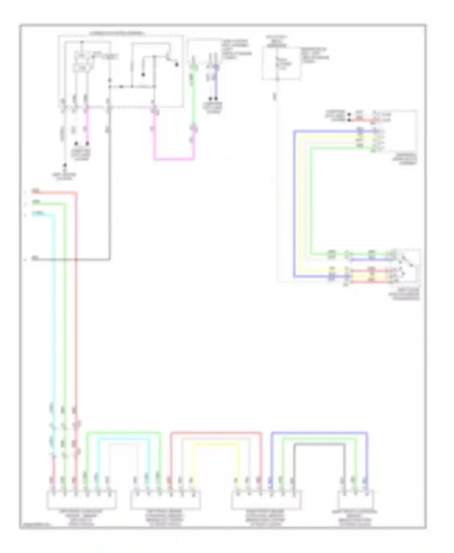 Wiring diagram windshield wiper switch for Lexus GS IV (2011-2015)