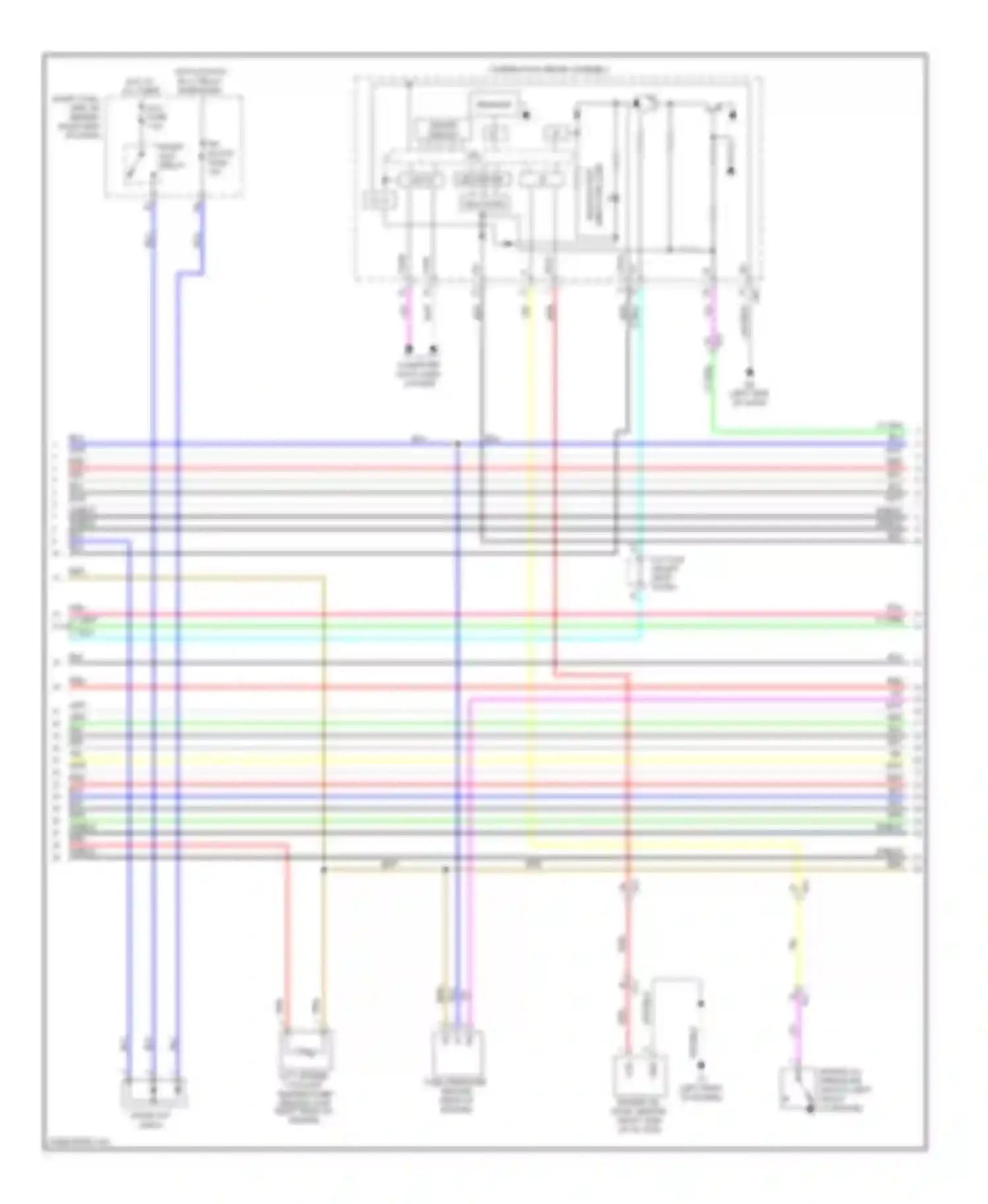 Wiring diagram malfunction indicator lamp for Lexus GS IV (2011-2015)