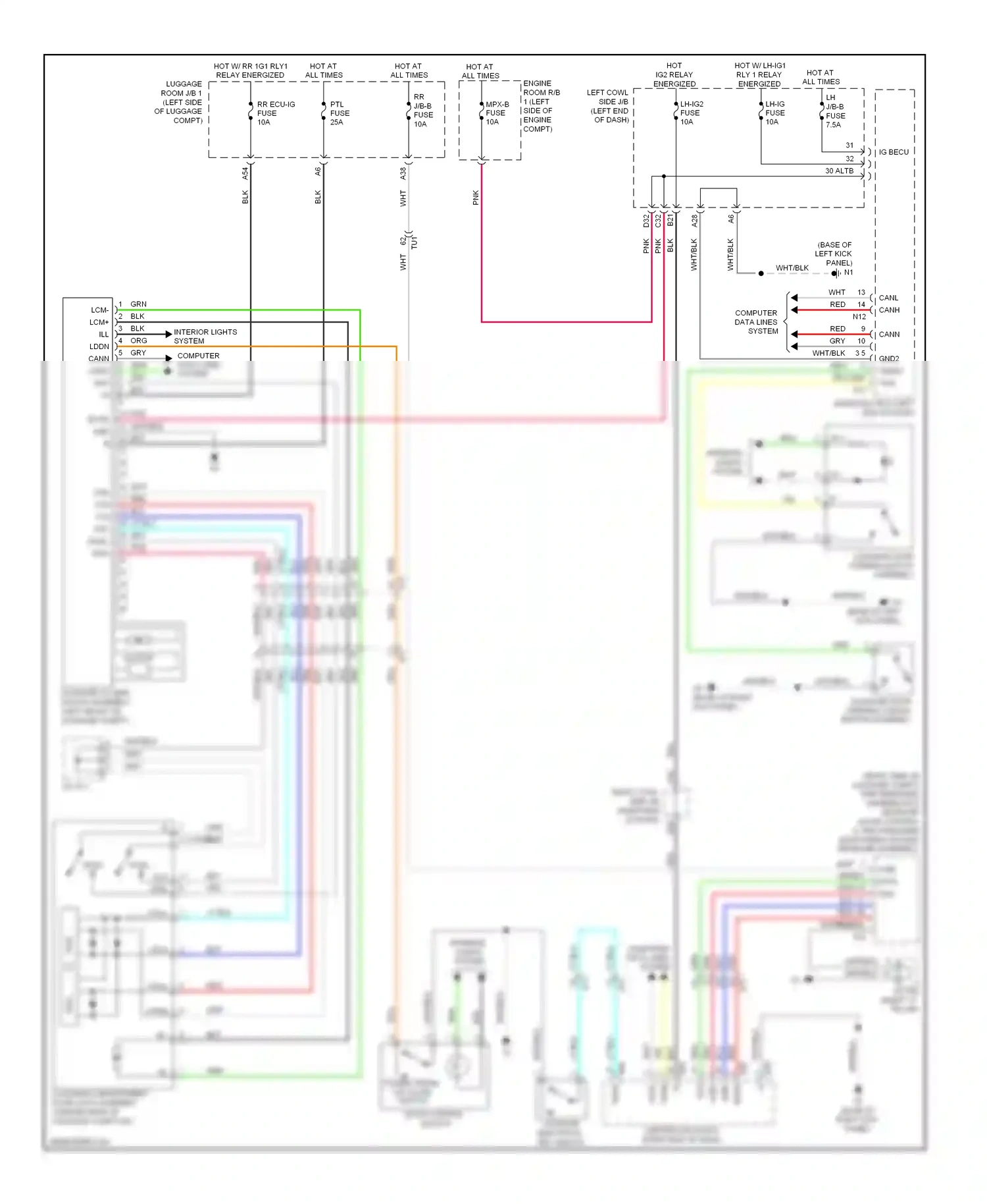 Lexus GS IV (2011-2015) cpse wiring diagram  (1 of 1)