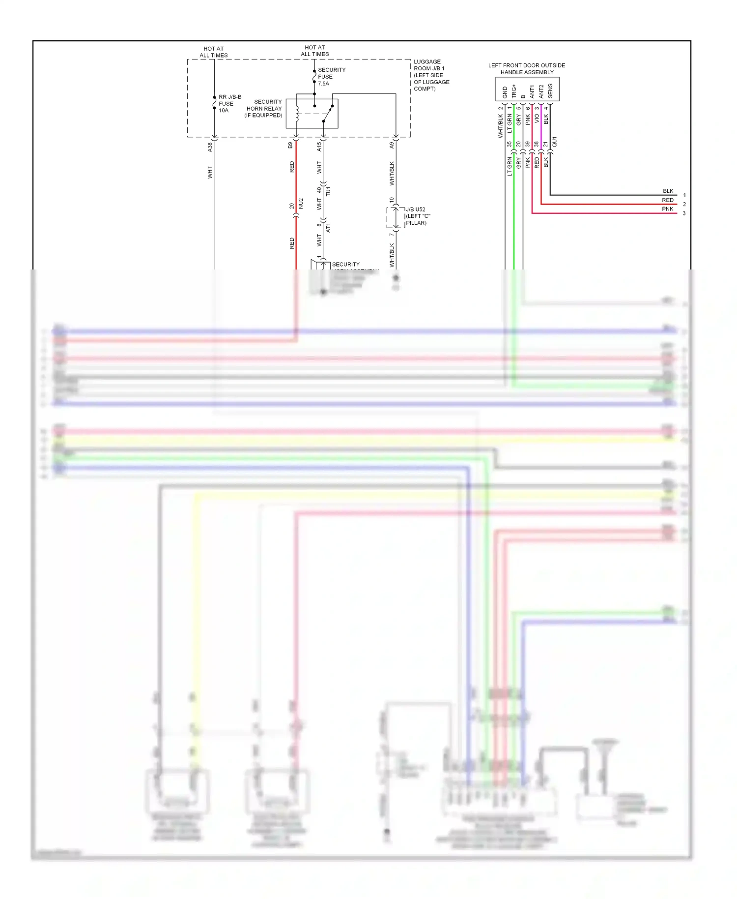 Lexus GS IV (2011-2015) data wiring diagram  (1 of 2)