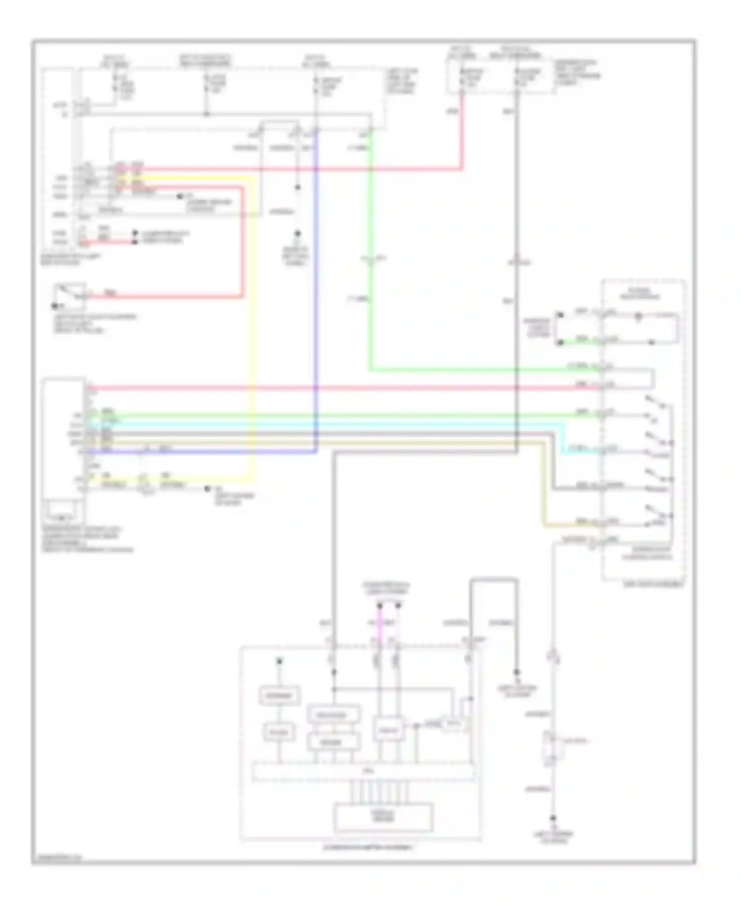 Wiring diagram up cls dwn opn for Lexus GS IV (2011-2015)