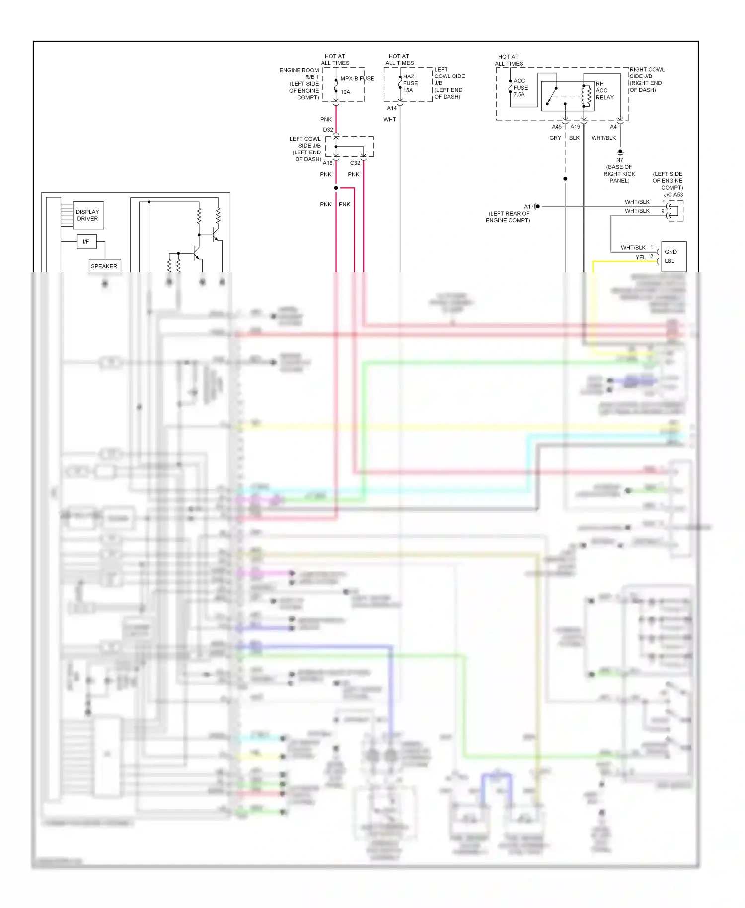 Lexus GS IV (2011-2015) down wiring diagram  (6 of 13)