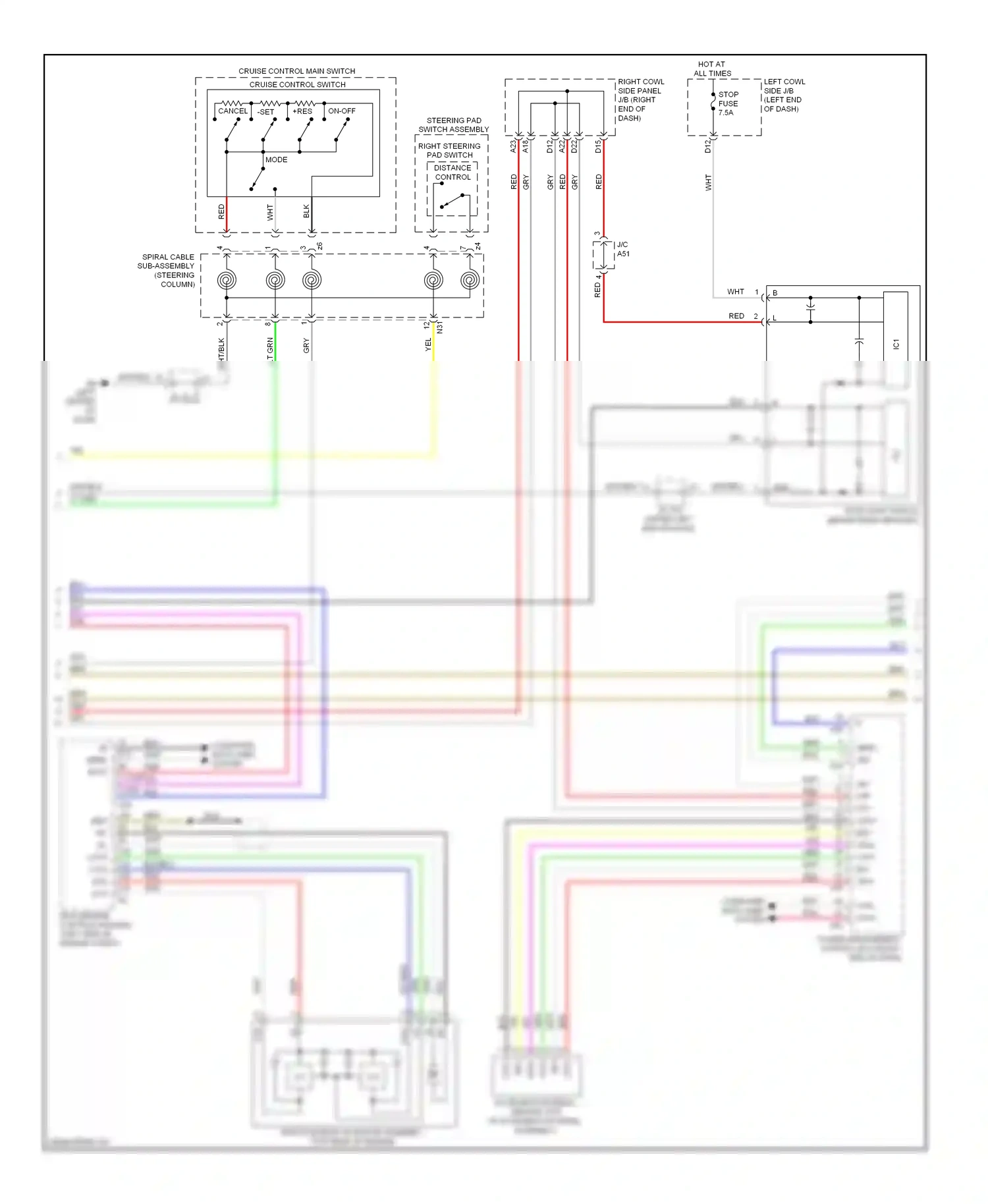 Lexus GS IV (2011-2015) ecm (engine control module) (left side of engine compt) wiring diagram  (5 of 17)