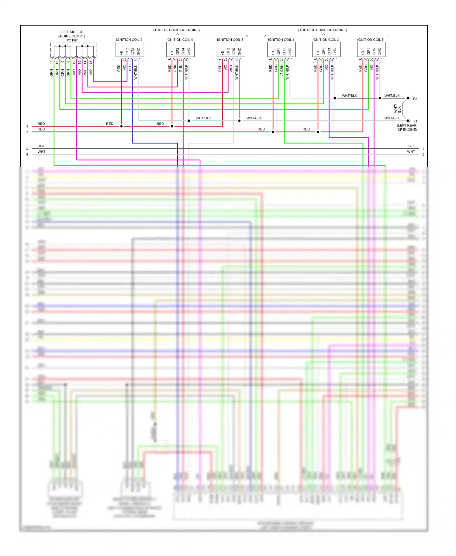 Lexus GS IV (2011-2015) ecm (engine control module) (left side of engine compt) wiring diagram  (16 of 17)