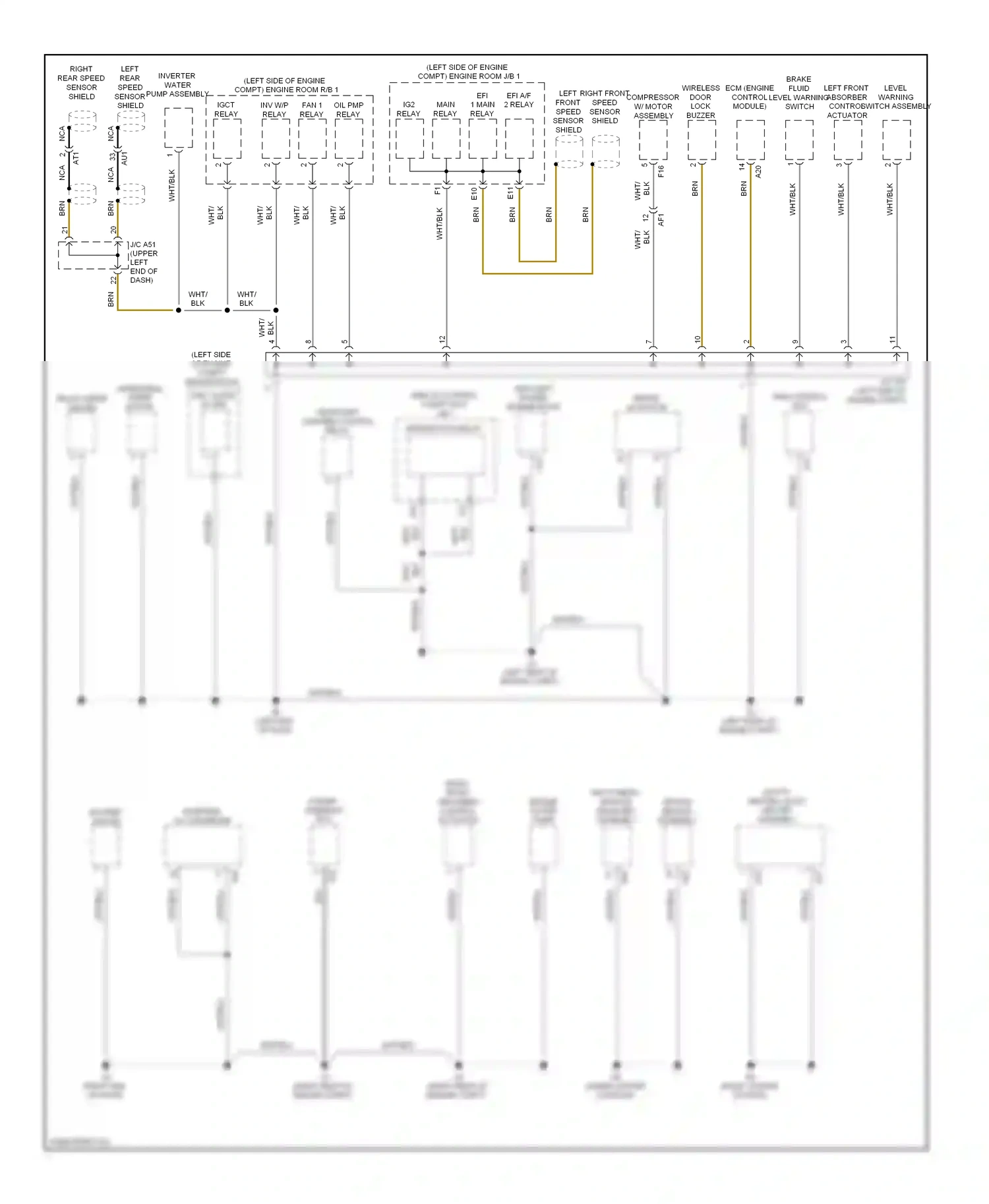 Lexus GS IV (2011-2015) ecm (engine control module) wiring diagram  (1 of 2)