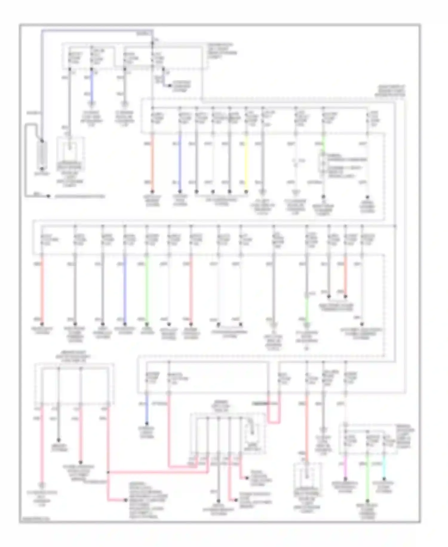 Wiring diagram p/i-b 2 fuse for Lexus GS IV (2011-2015)