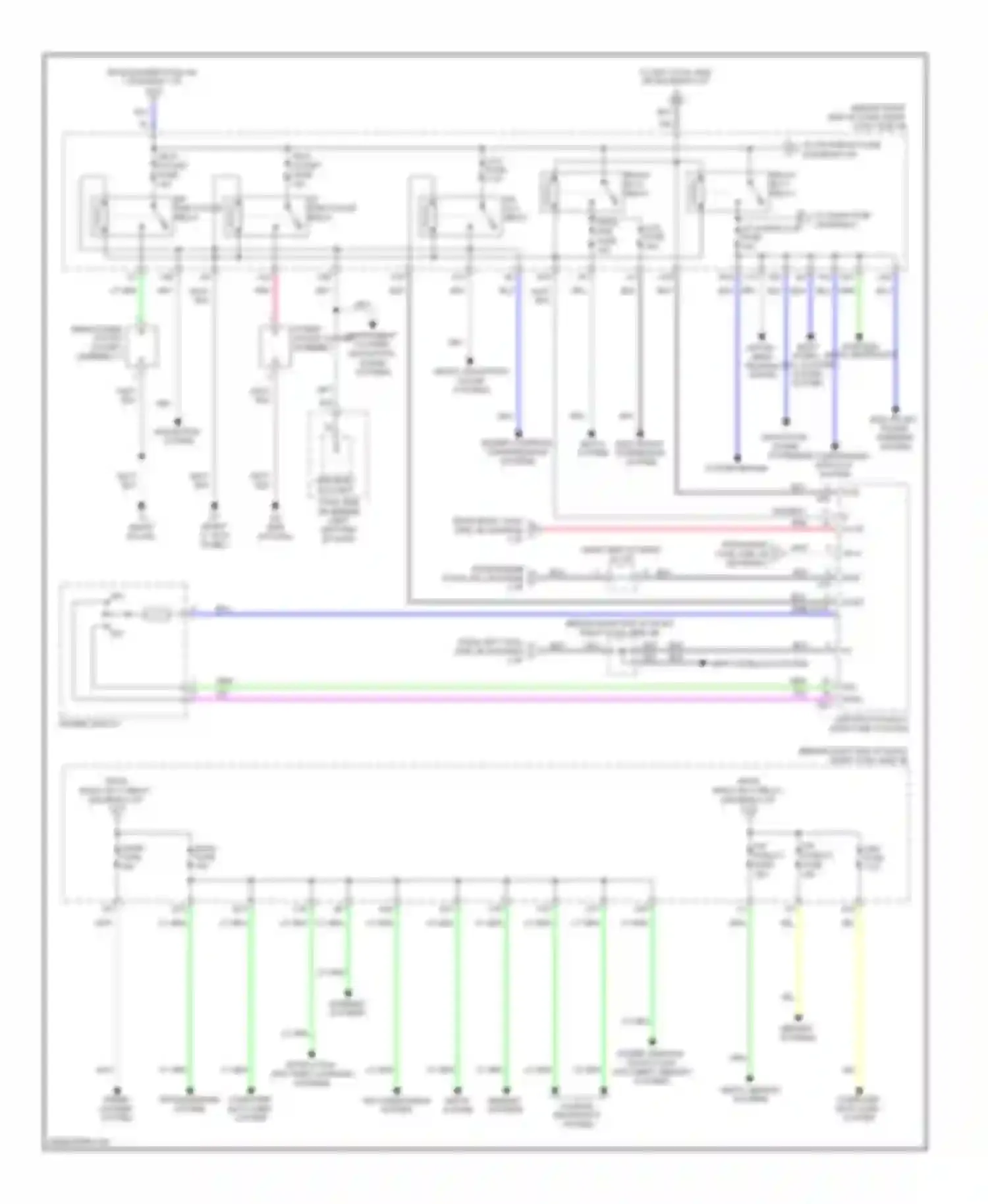 Wiring diagram memory systems for Lexus GS IV (2011-2015)