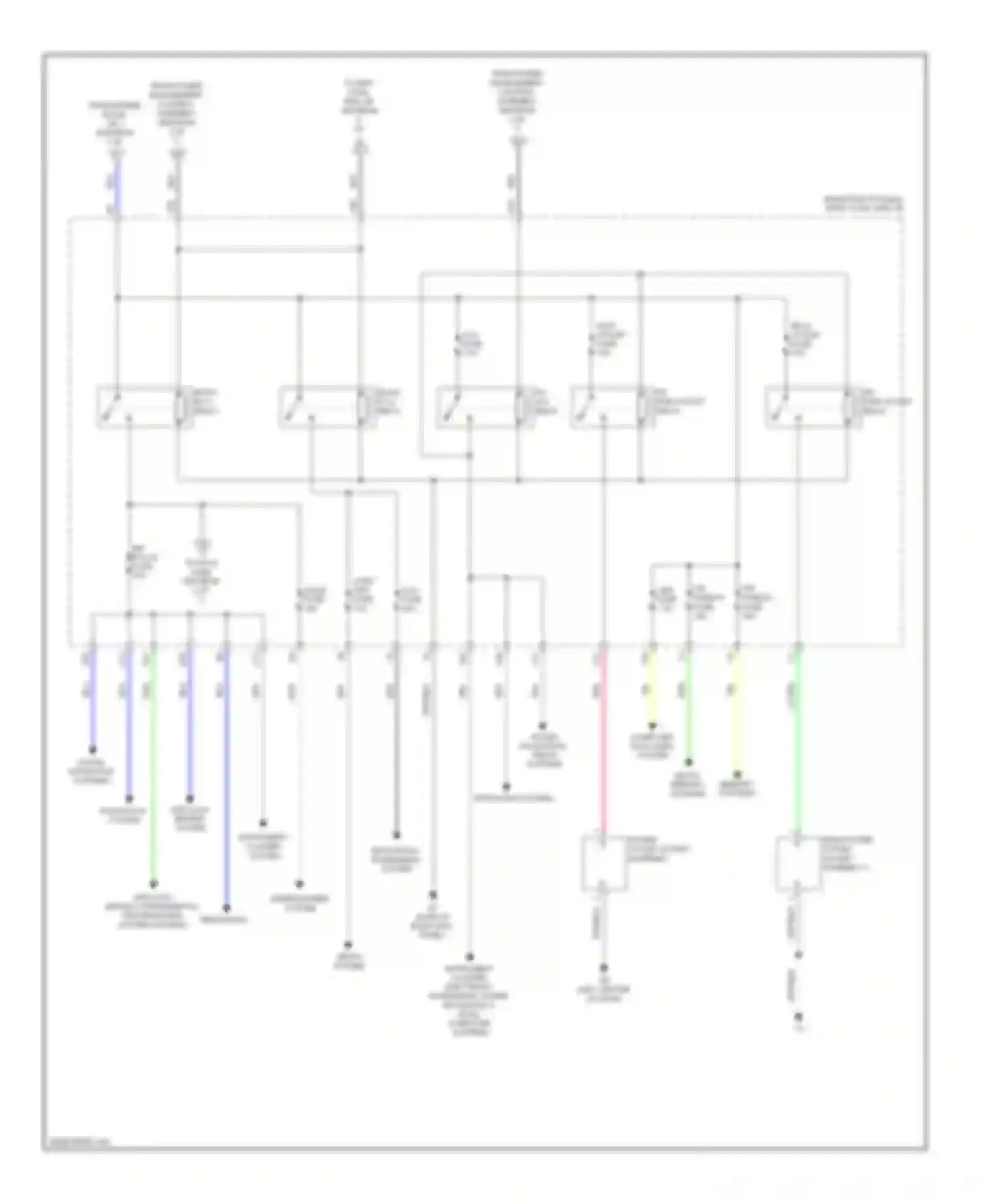 Wiring diagram instrument cluster system for Lexus GS IV (2011-2015)