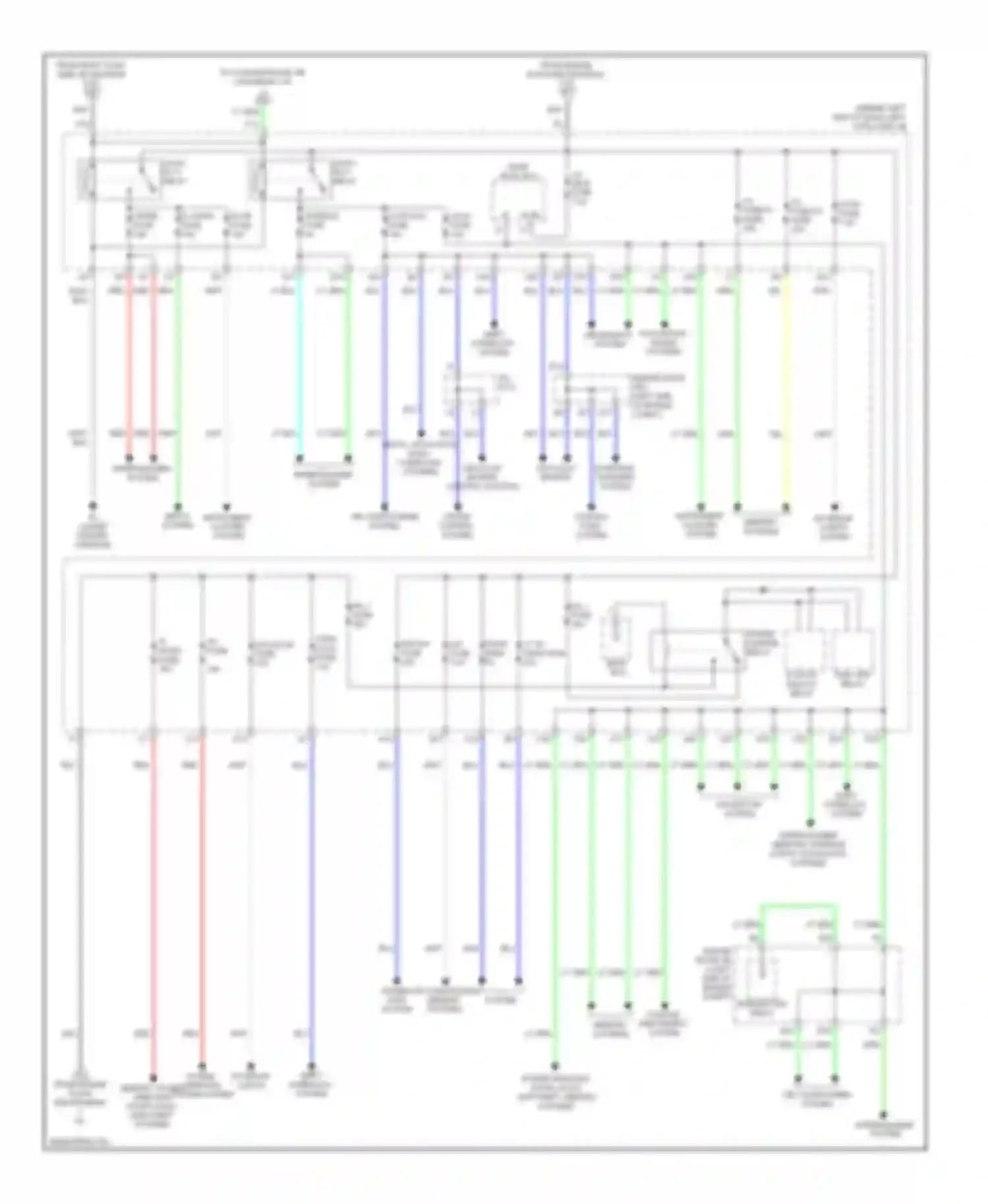Wiring diagram instrument cluster system for Lexus GS IV (2011-2015)