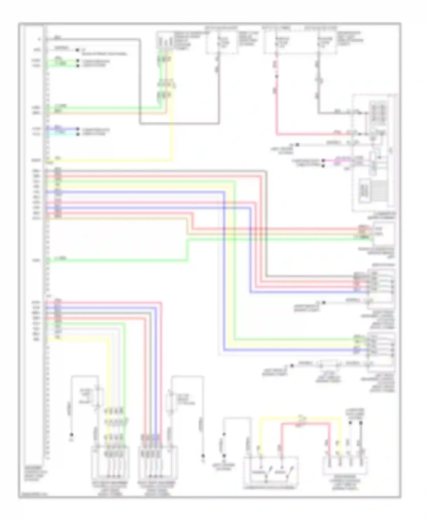 Wiring diagram front acceleration sensor (behind left for Lexus GS IV (2011-2015) (1 of 1)