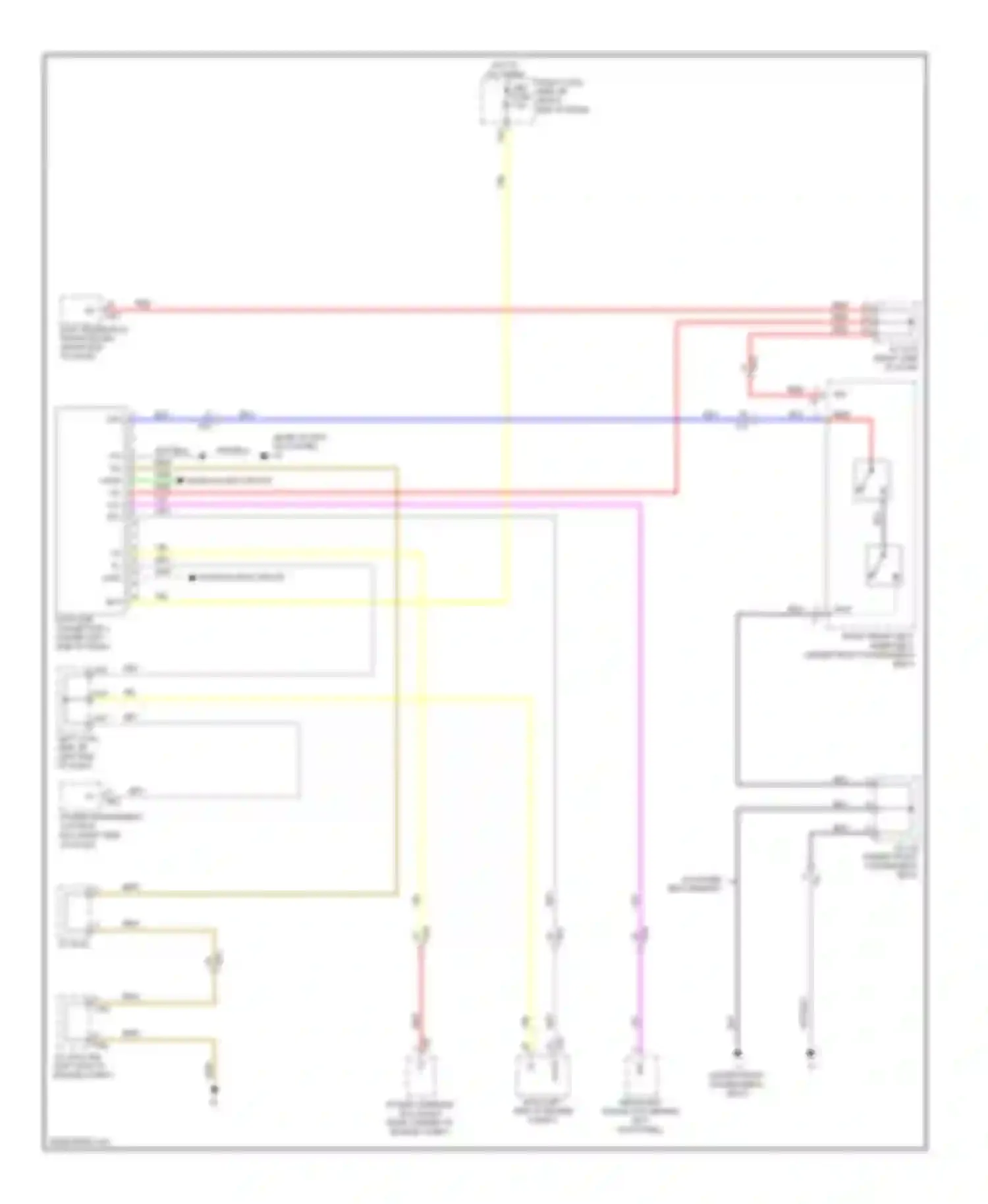 Wiring diagram right end of dash) for Lexus GS IV (2011-2015)