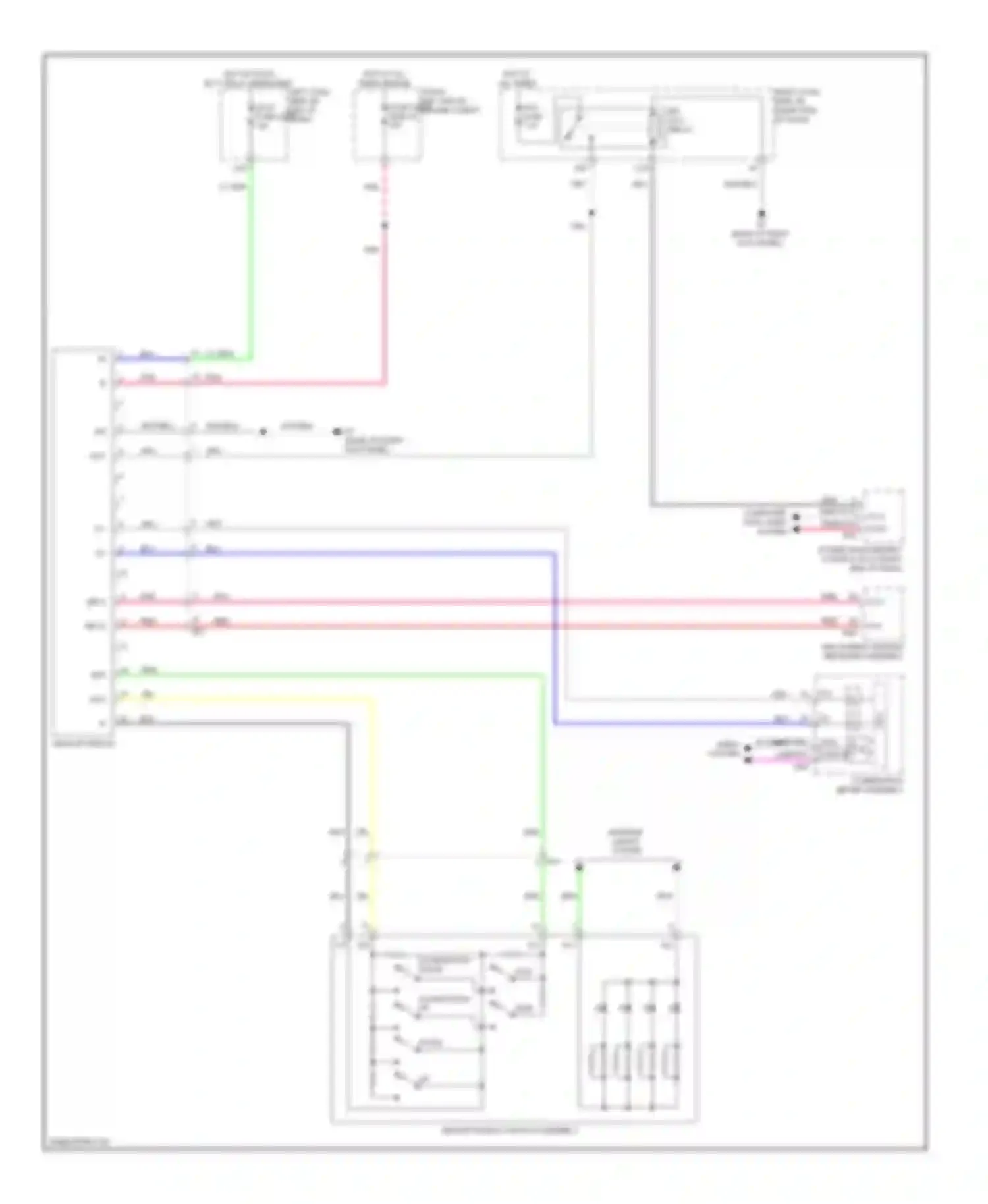 Wiring diagram multi-media module receiver assembly for Lexus GS IV (2011-2015)
