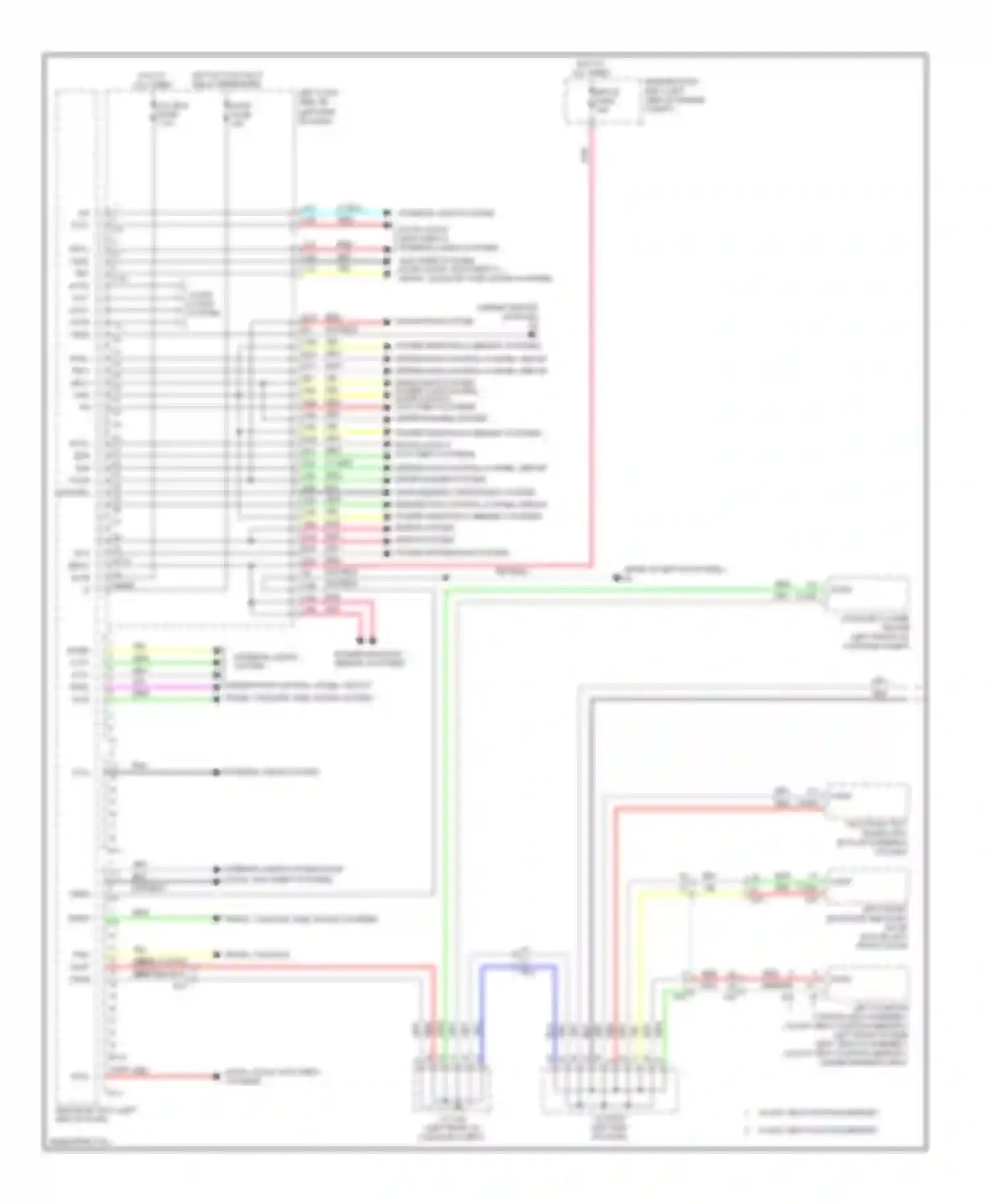 Wiring diagram door locks system for Lexus GS IV (2011-2015)