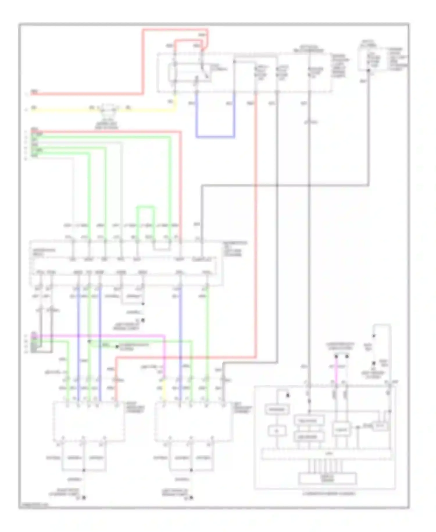 Wiring diagram display driver for Lexus GS IV (2011-2015)