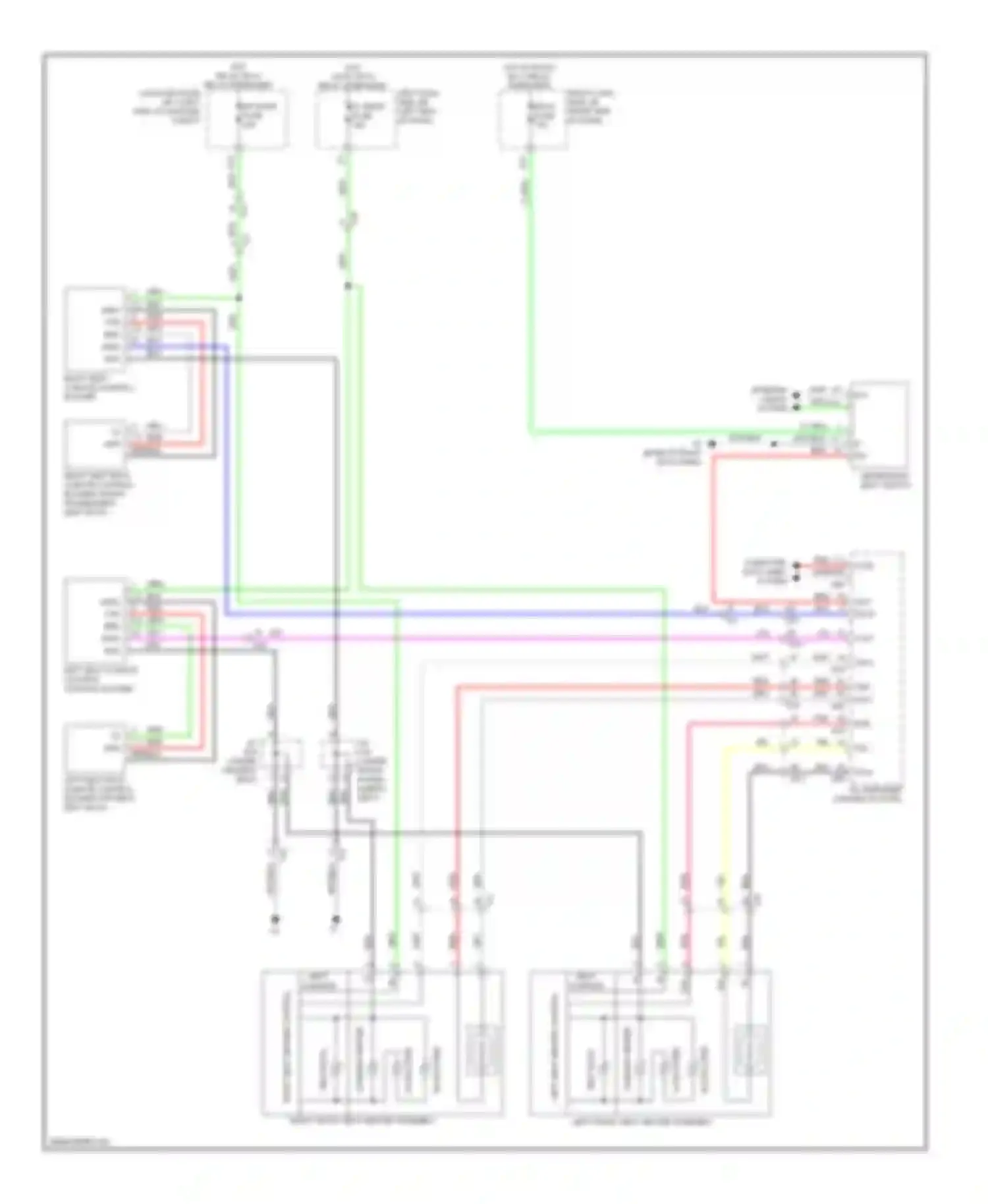 Wiring diagram left seat heater control for Lexus GS IV (2011-2015)