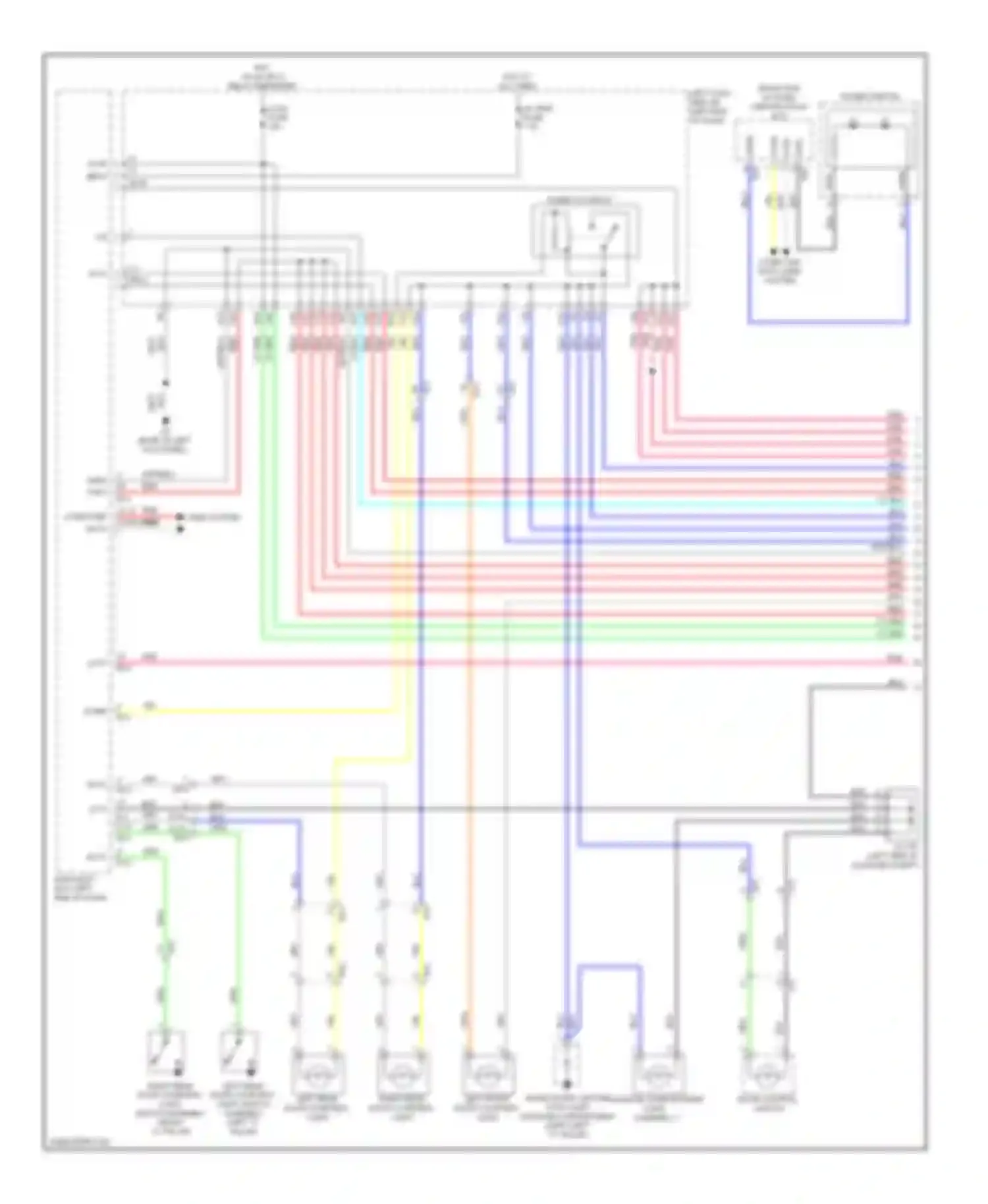 Wiring diagram power switch for Lexus GS IV (2011-2015)