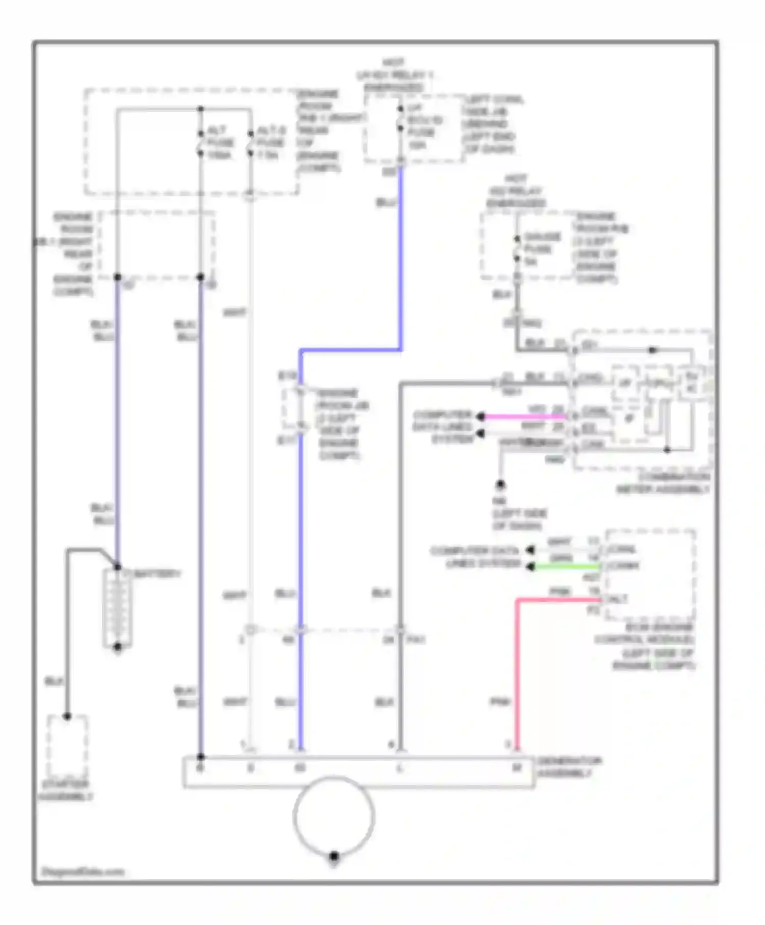 Wiring diagram cpu ic for Lexus GS IV (2011-2015)