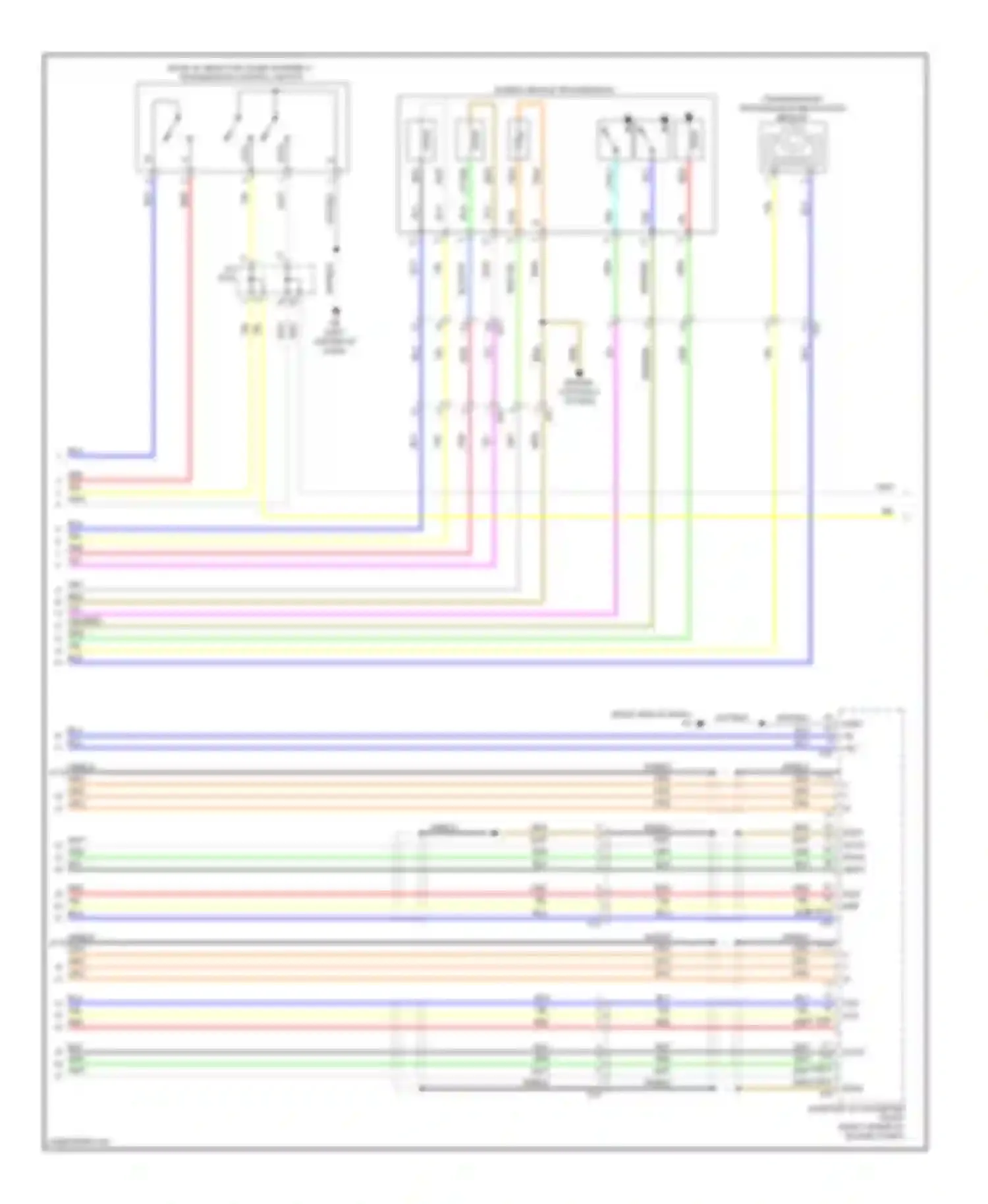 Wiring diagram hybrid vehicle transmission for Lexus GS IV (2011-2015) (1 of 1)