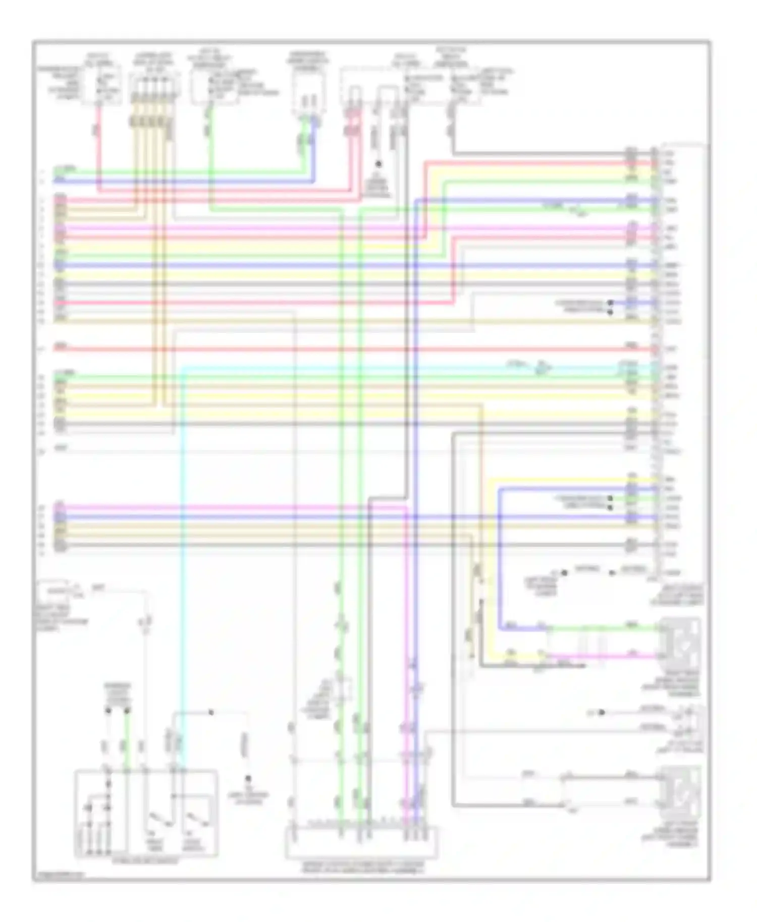 Wiring diagram windshield wiper switch assembly for Lexus GS IV (2011-2015)
