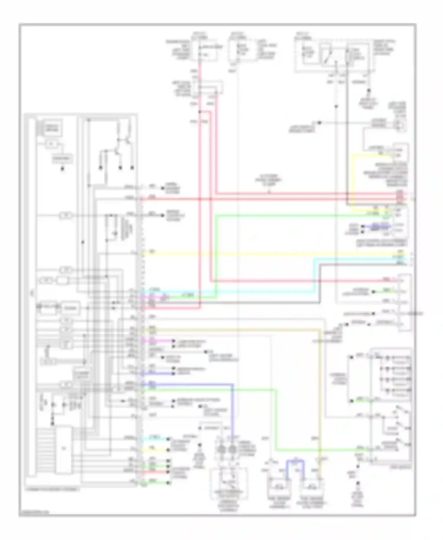 Wiring diagram right steering pad switch steering pad switch assembly for Lexus GS IV (2011-2015)