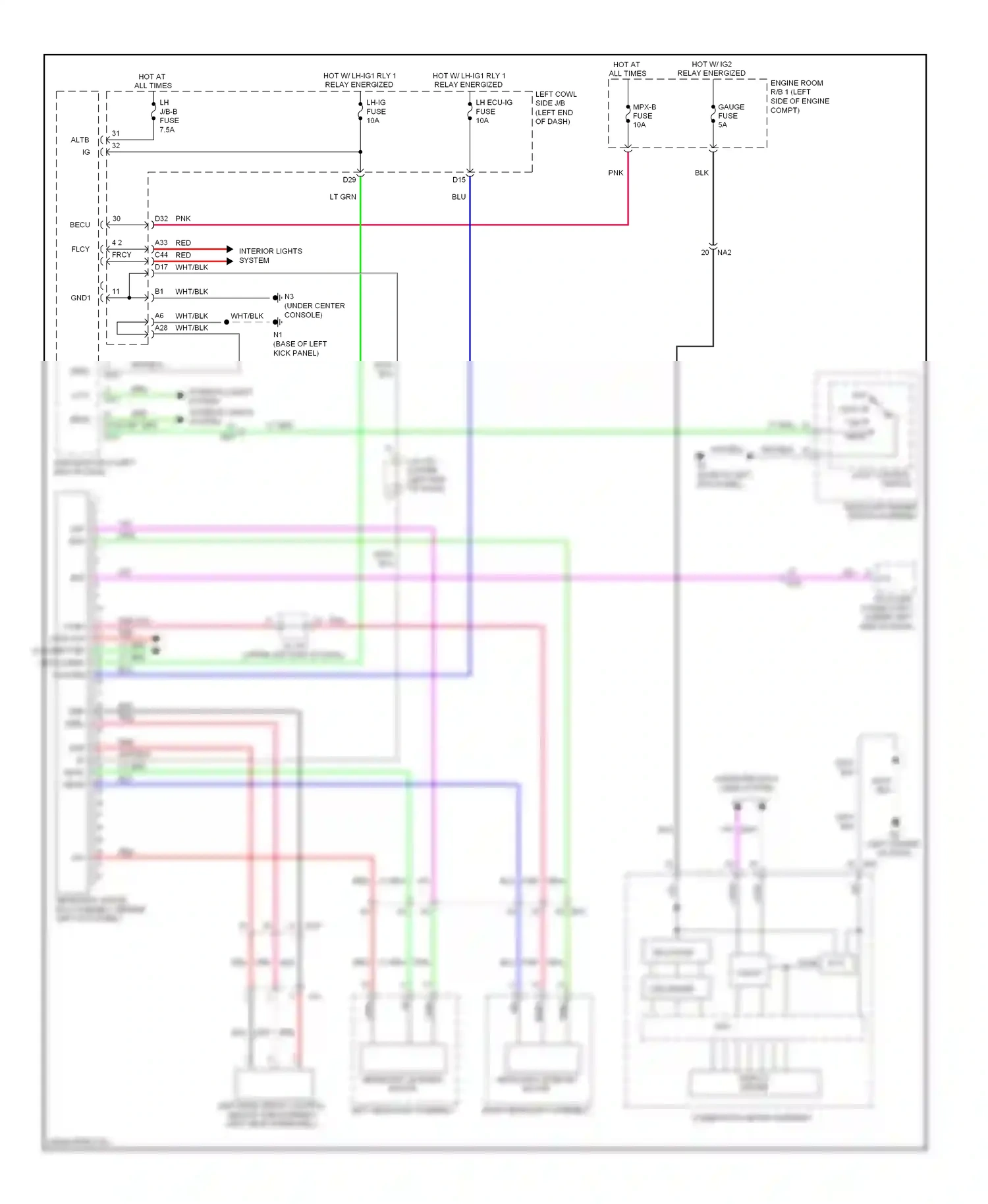 Lexus GS IV (2011-2015) init wiring diagram  (3 of 3)