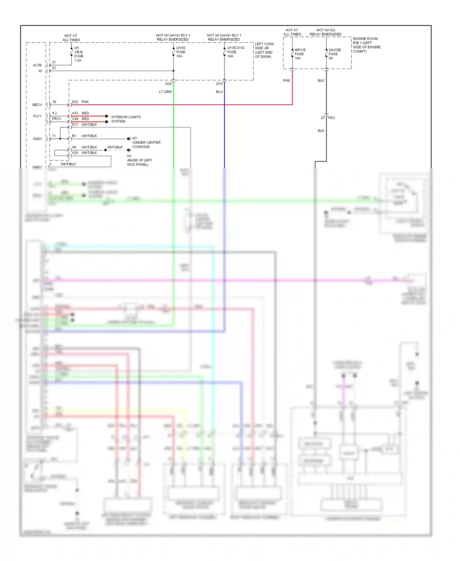 Lexus GS IV (2011-2015) init wiring diagram  (1 of 3)