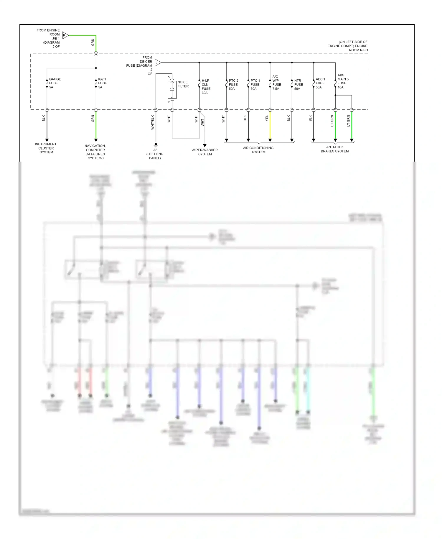 Lexus GS IV (2011-2015) (left end panel) wiring diagram  (1 of 1)