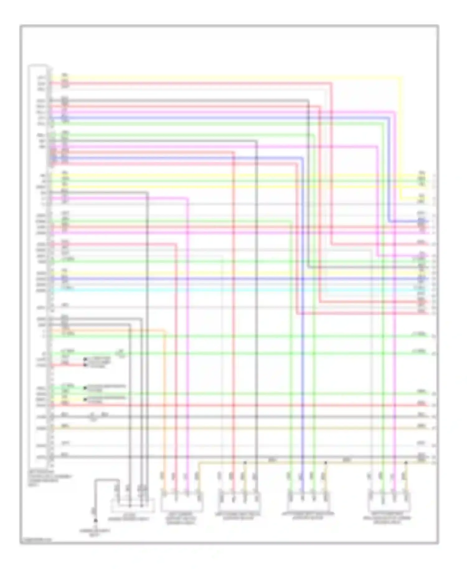 Wiring diagram left power seat shoulder support motor for Lexus GS IV (2011-2015) (1 of 1)