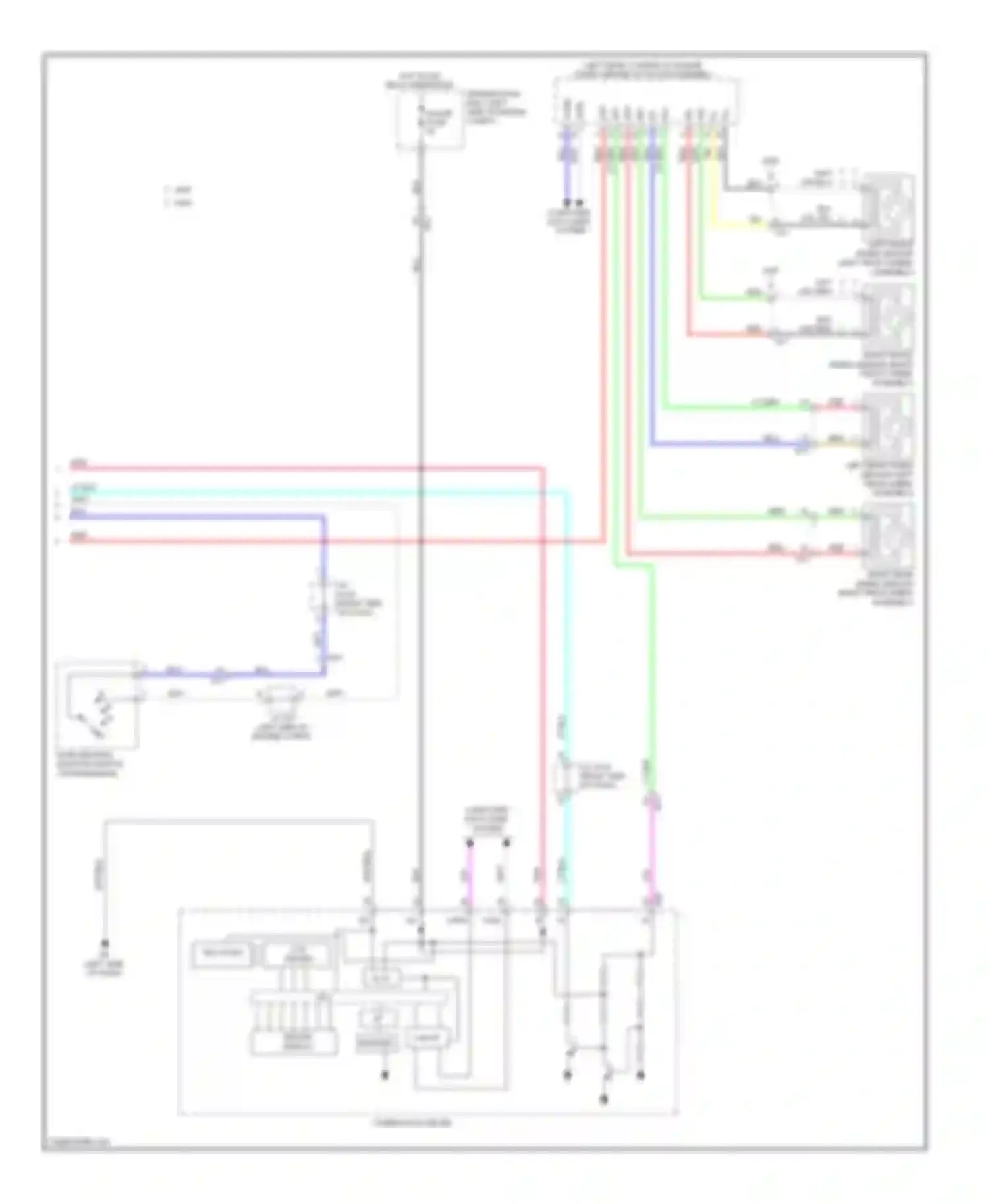 Wiring diagram lcd driver for Lexus GS IV (2011-2015)