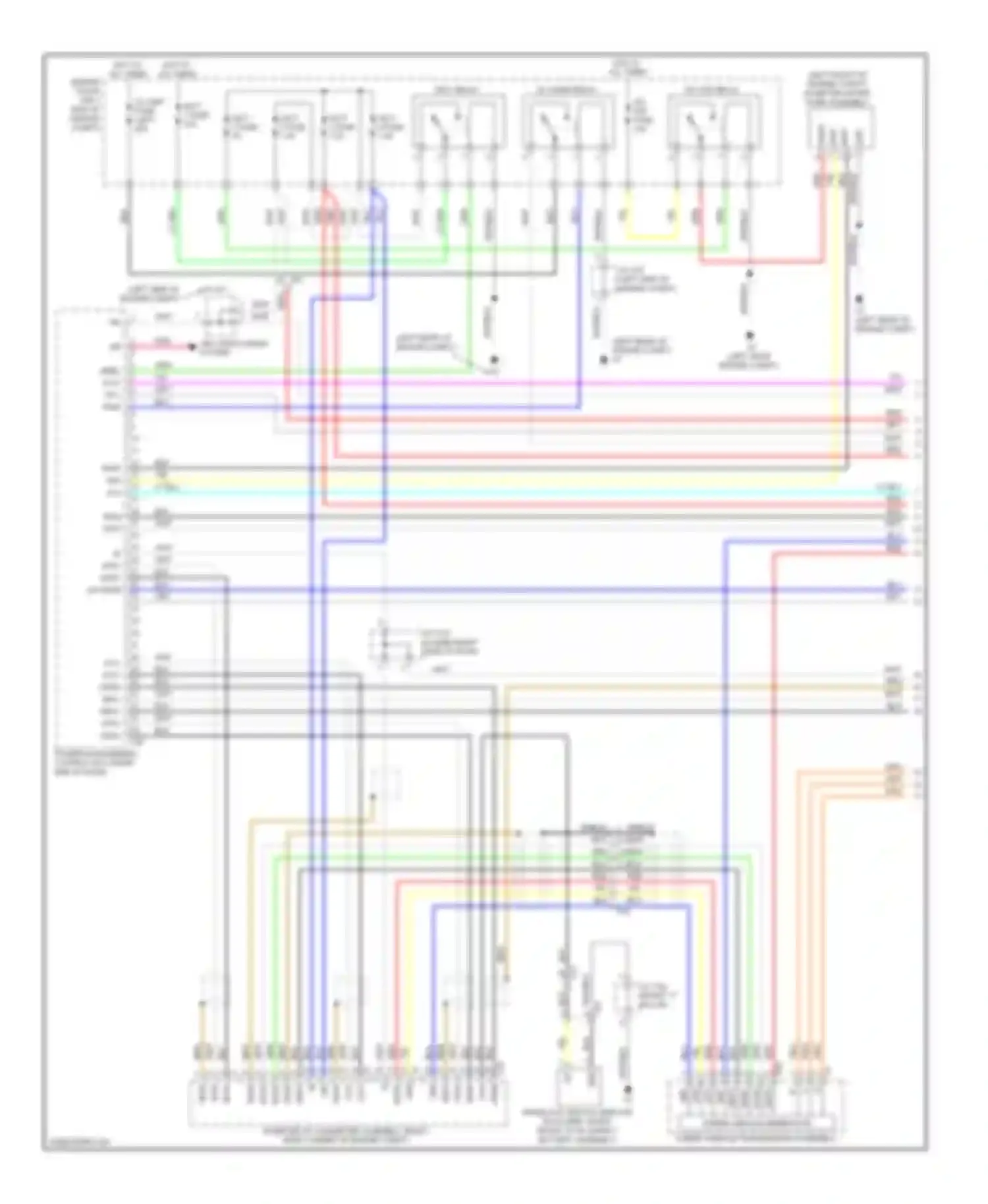 Wiring diagram (left rear of for Lexus GS IV (2011-2015) (1 of 1)