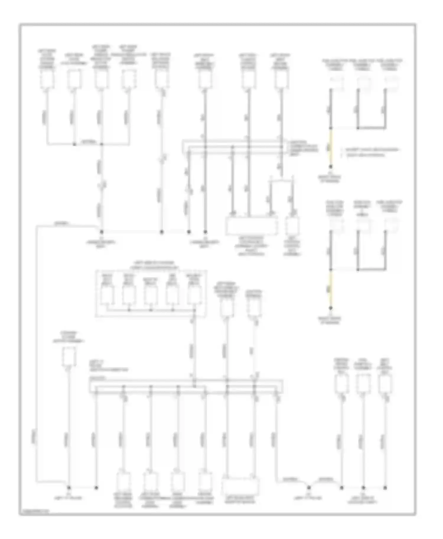 Wiring diagram left rear absorber control actuator for Lexus GS IV (2011-2015)