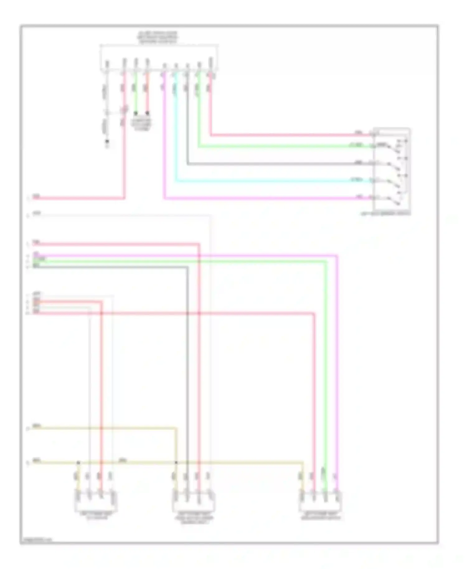 Wiring diagram left seat memory switch for Lexus GS IV (2011-2015) (2 of 3)