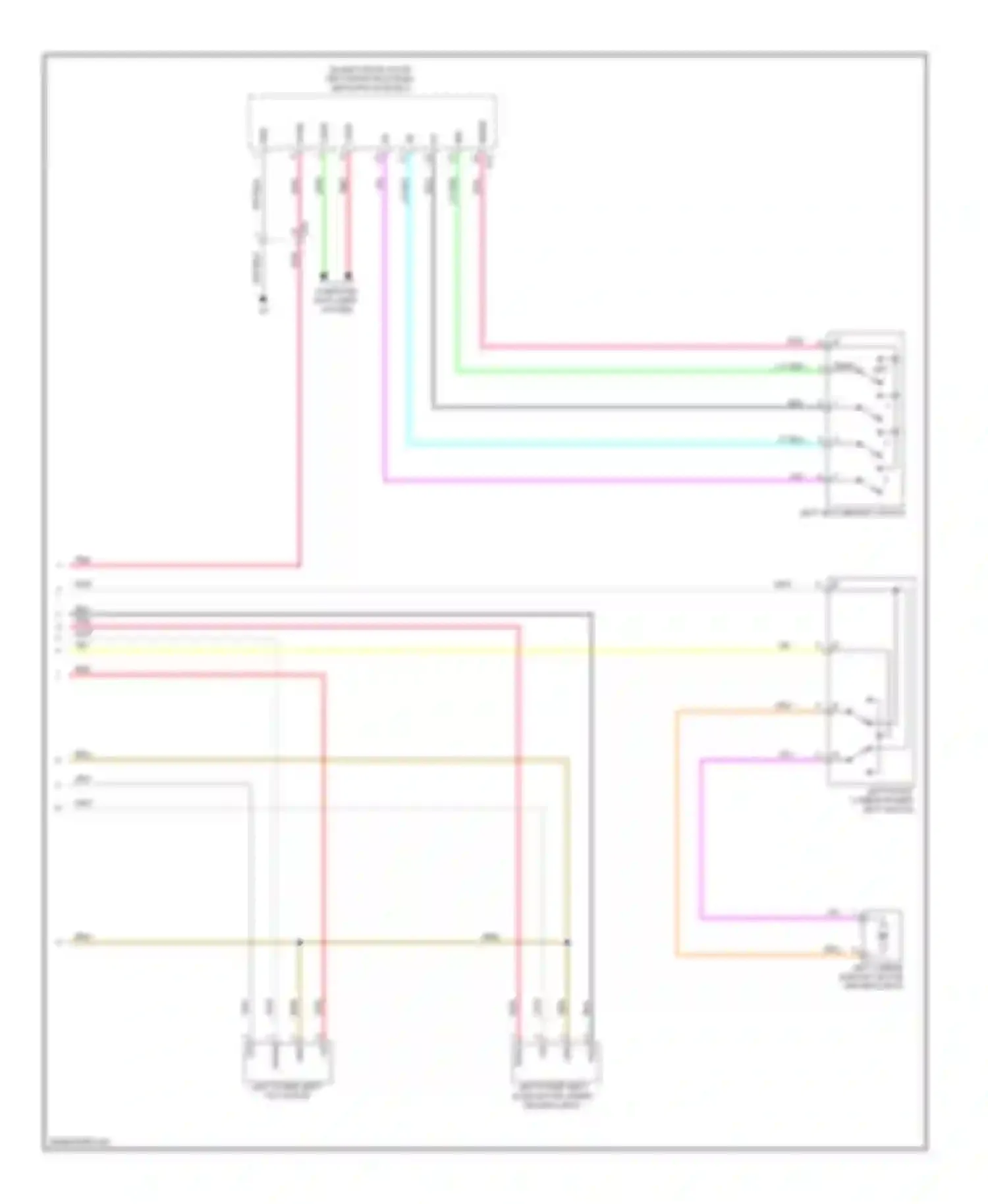 Wiring diagram left seat memory switch for Lexus GS IV (2011-2015) (1 of 3)