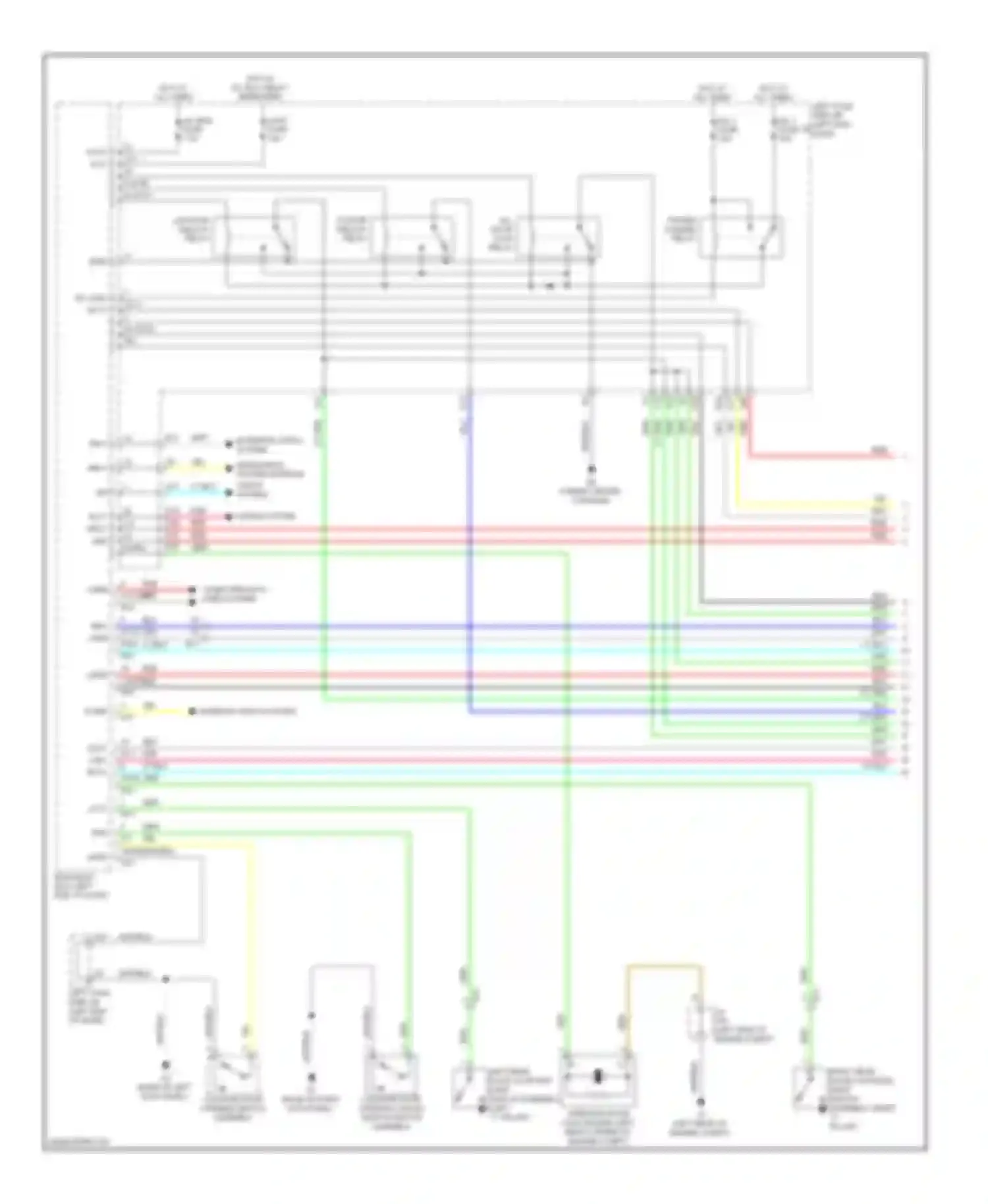 Wiring diagram luggage door opening cancel switch switch assembly for Lexus GS IV (2011-2015) (1 of 2)