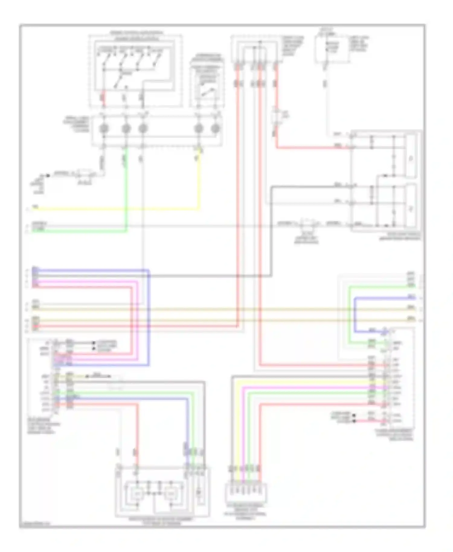 Wiring diagram m+ m- vcta for Lexus GS IV (2011-2015) (1 of 2)