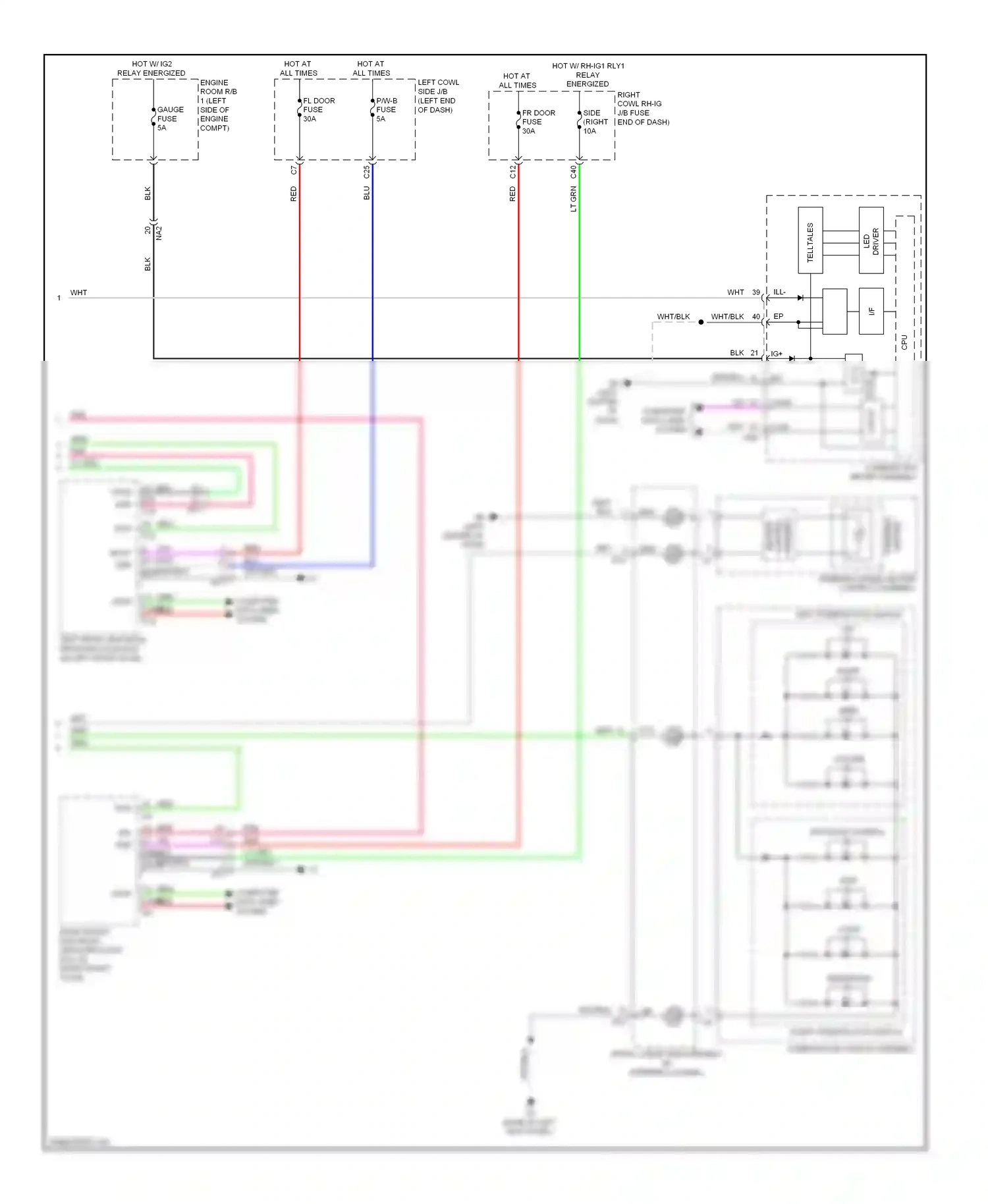 Lexus GS IV (2011-2015) mode wiring diagram  (2 of 4)