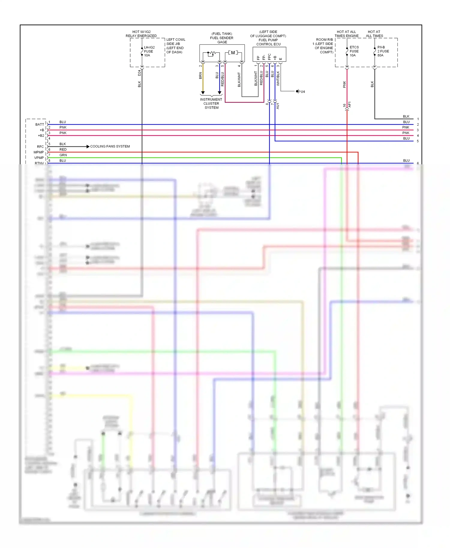 Lexus GS IV (2011-2015) normal wiring diagram  (5 of 6)