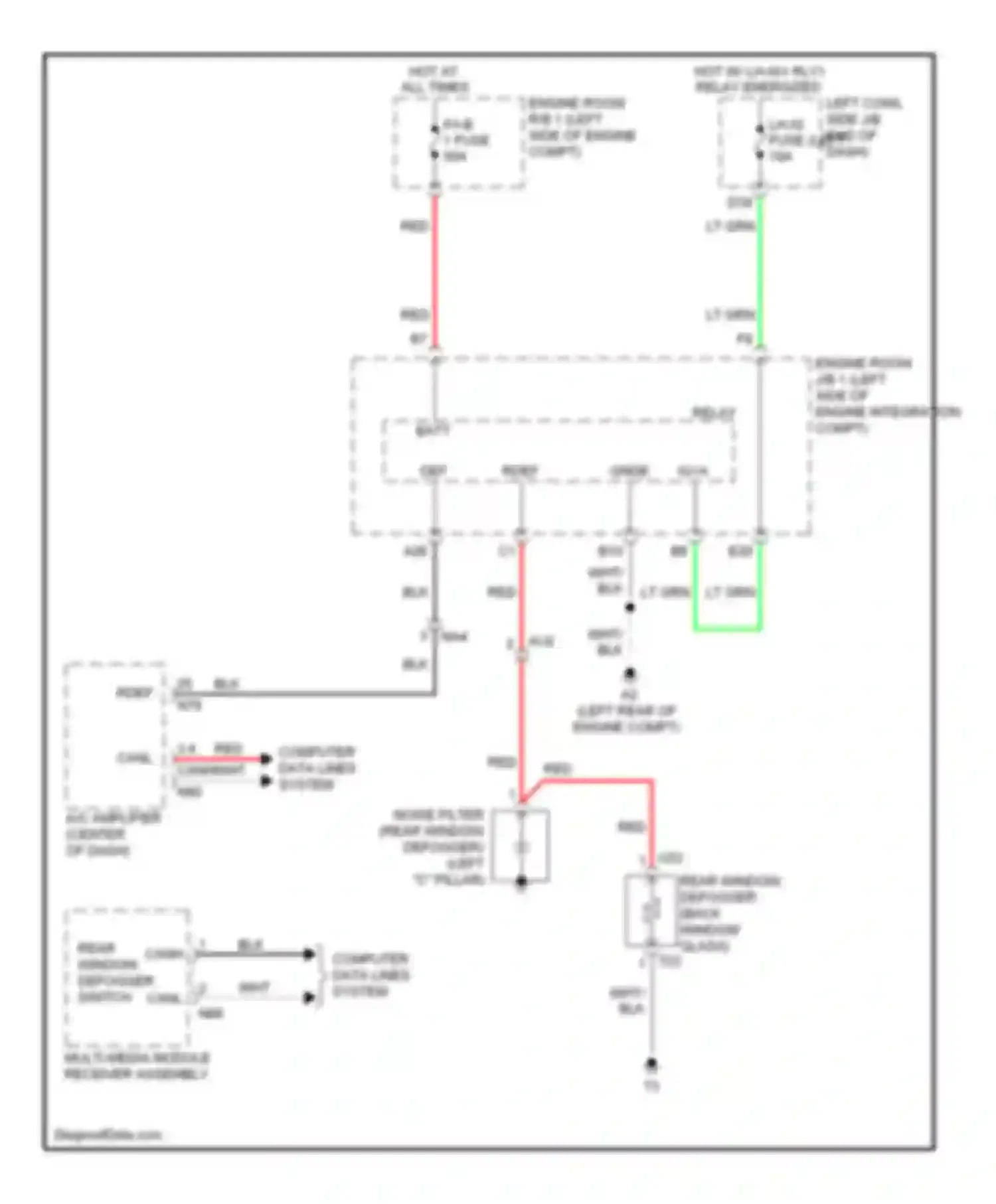 Wiring diagram p/i-b 1 fuse for Lexus GS IV (2011-2015)