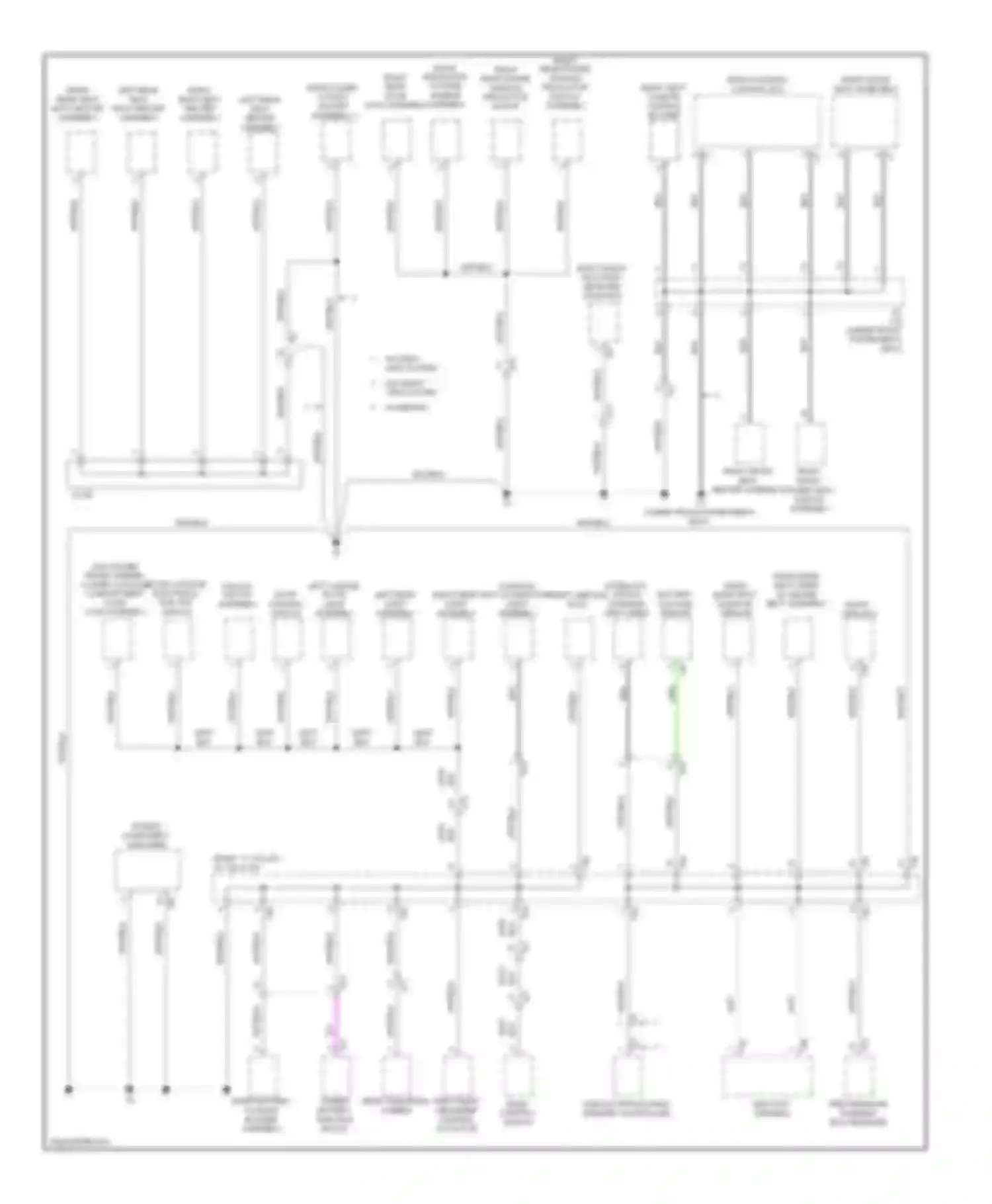Wiring diagram right blind spot monitor sensor for Lexus GS IV (2011-2015)