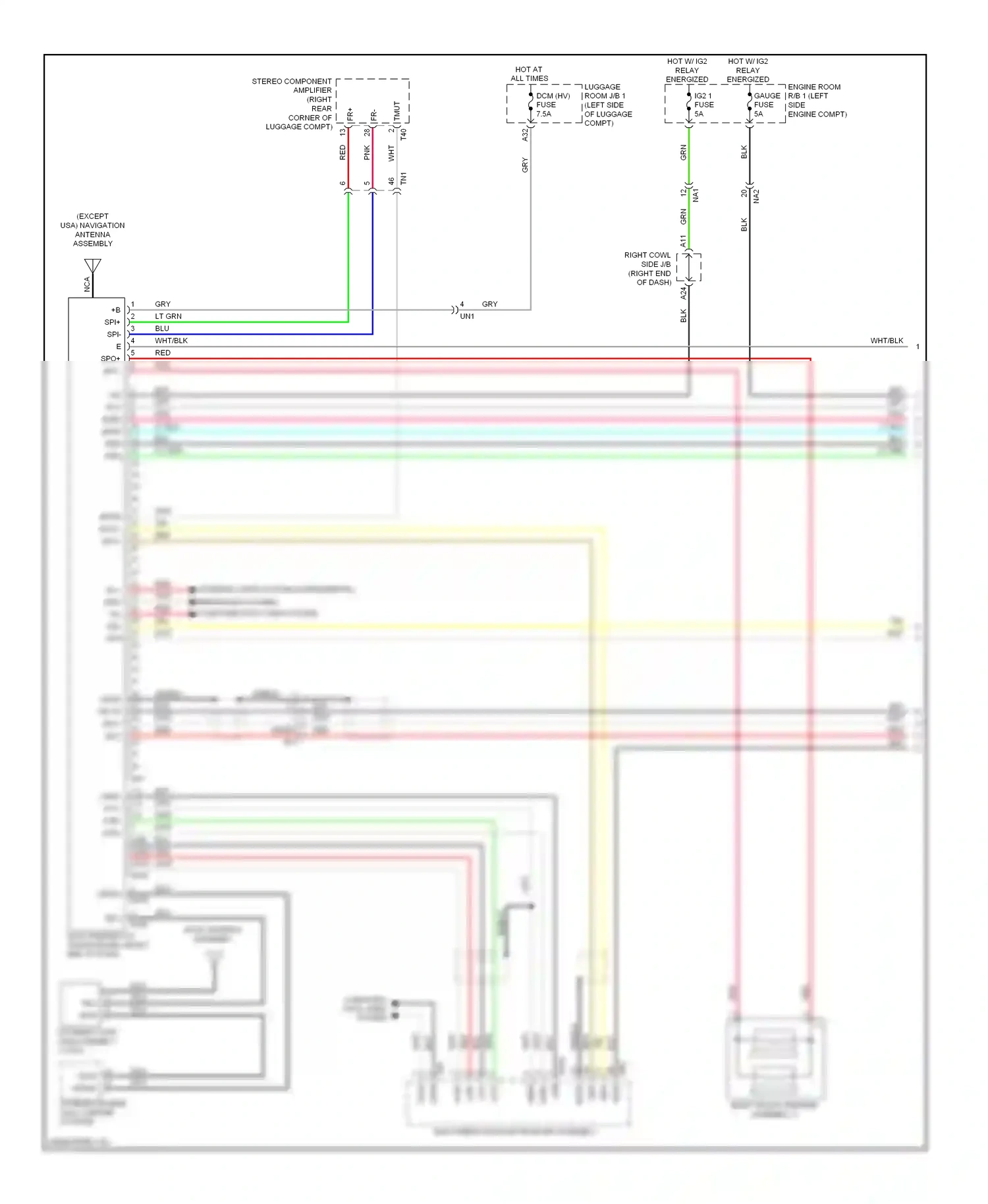 Lexus GS IV (2011-2015) shield wiring diagram  (17 of 24)