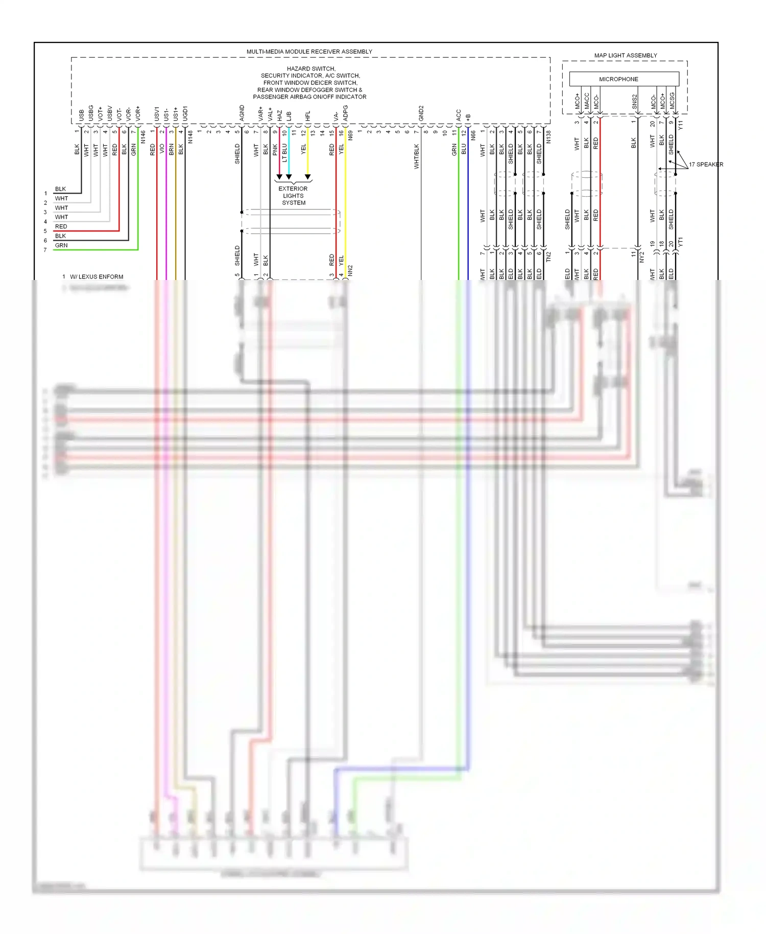 Lexus GS IV (2011-2015) shield wiring diagram  (3 of 24)