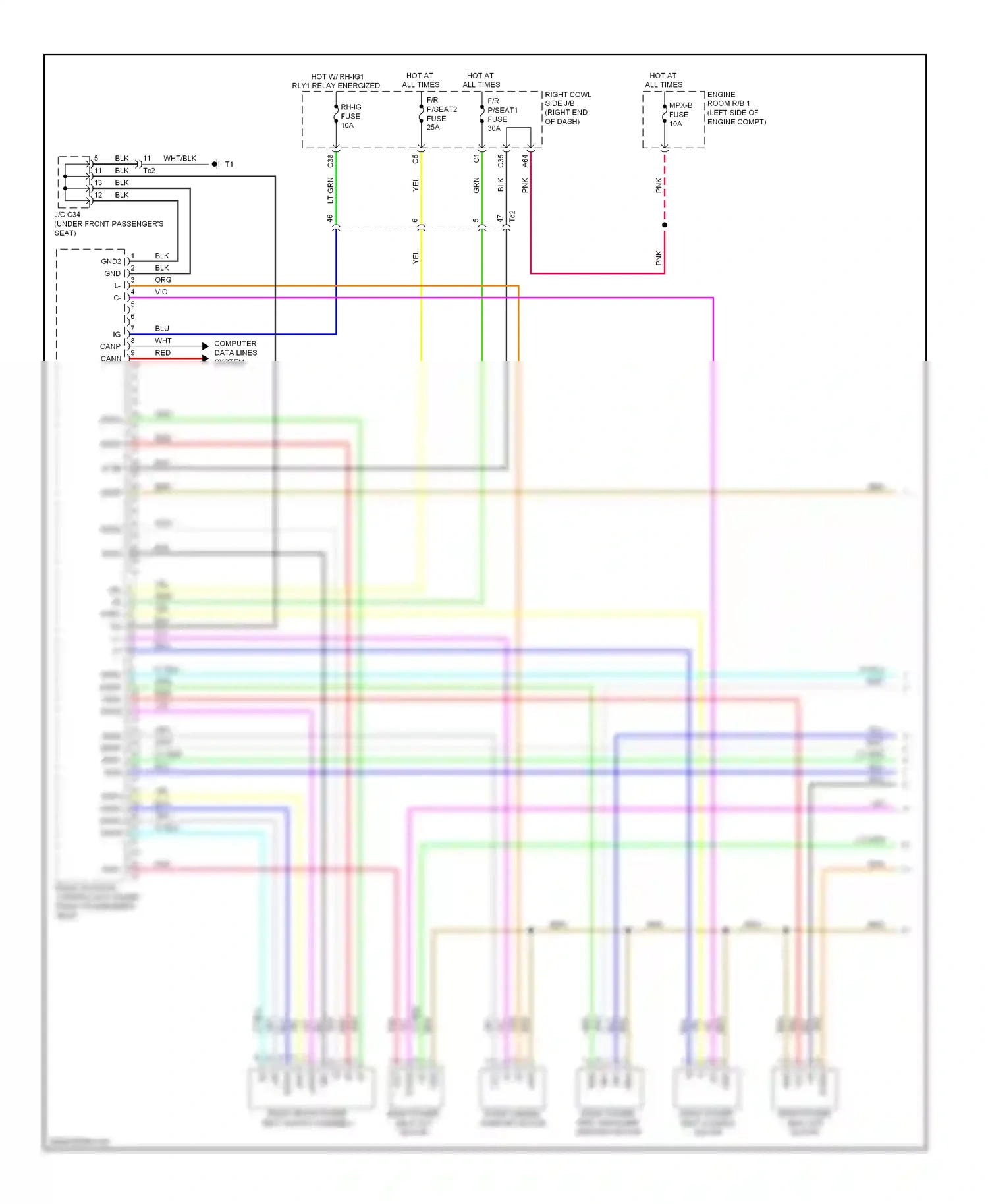 Lexus GS IV (2011-2015) sysb wiring diagram  (3 of 3)