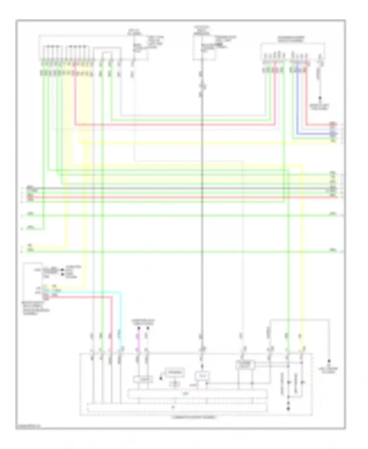 Wiring diagram left cowl side j/b (left end for Lexus GS IV (2011-2015)