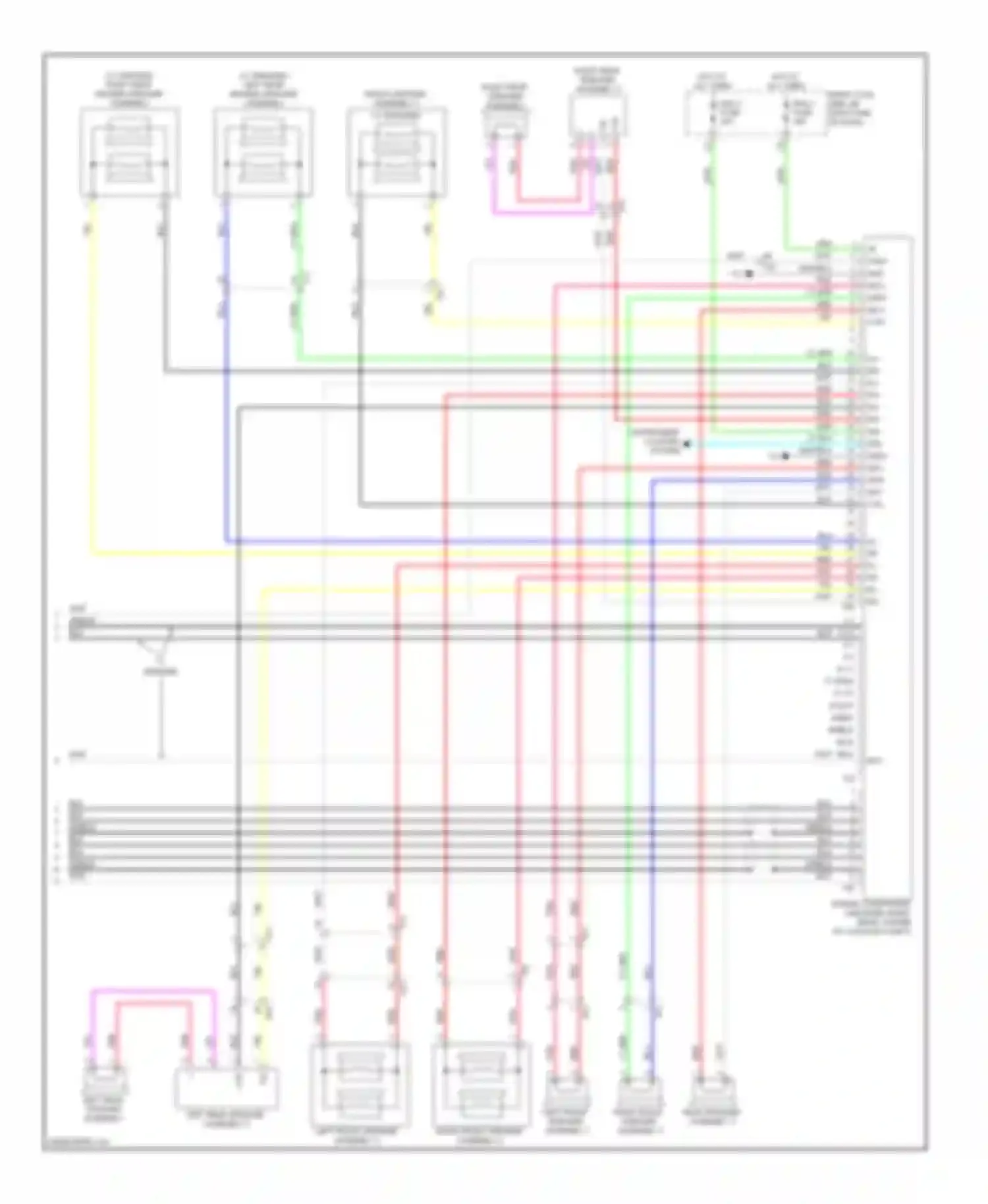 Wiring diagram instrument cluster system for Lexus GS IV (2011-2015)