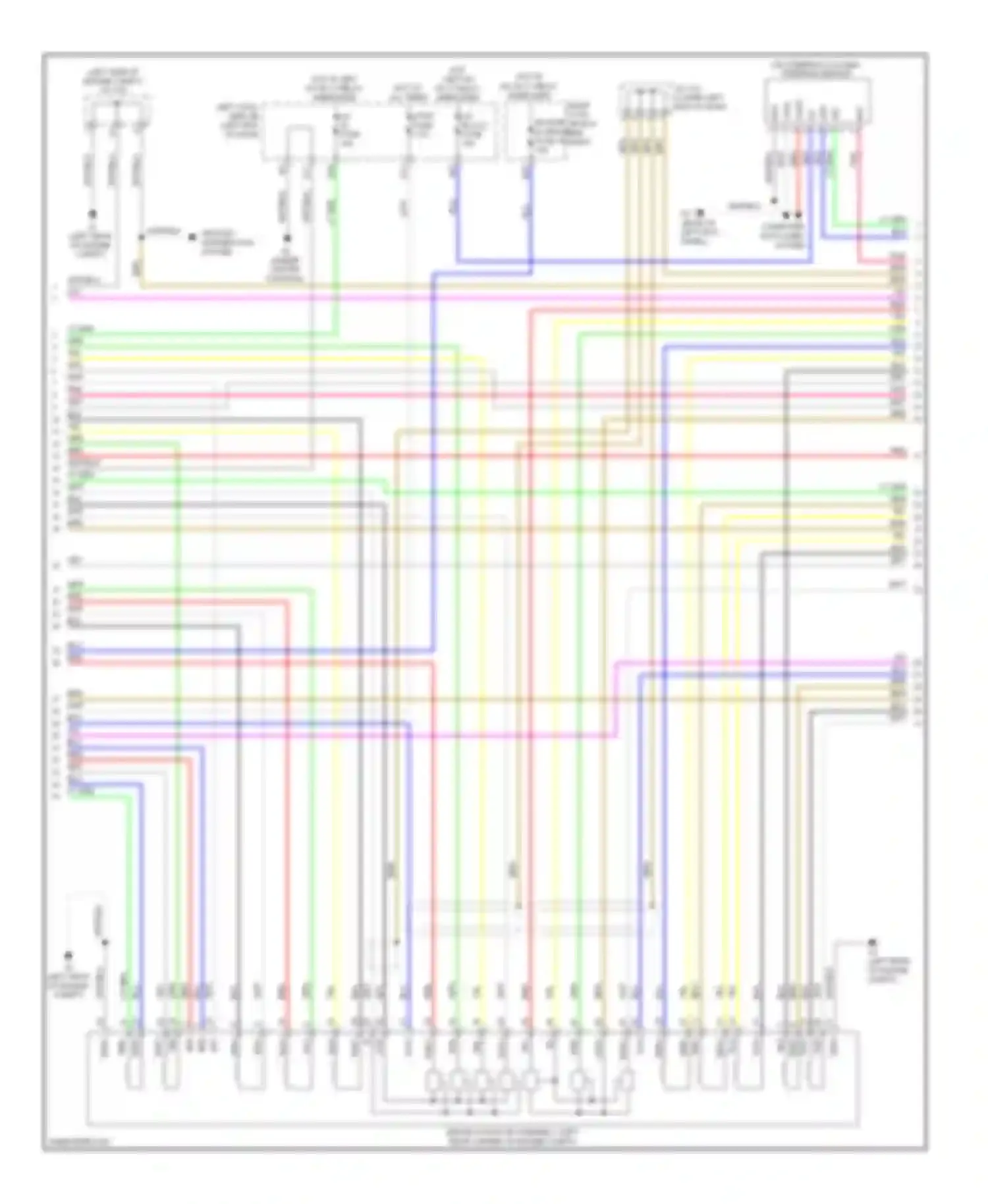 Wiring diagram ground distribution system for Lexus GS IV (2011-2015)