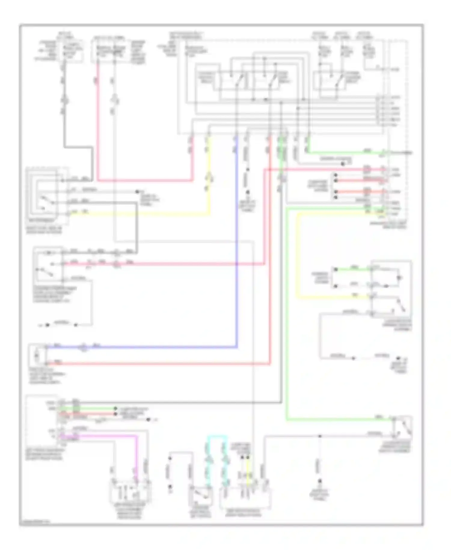Wiring diagram switch assembly for Lexus GS IV (2011-2015)